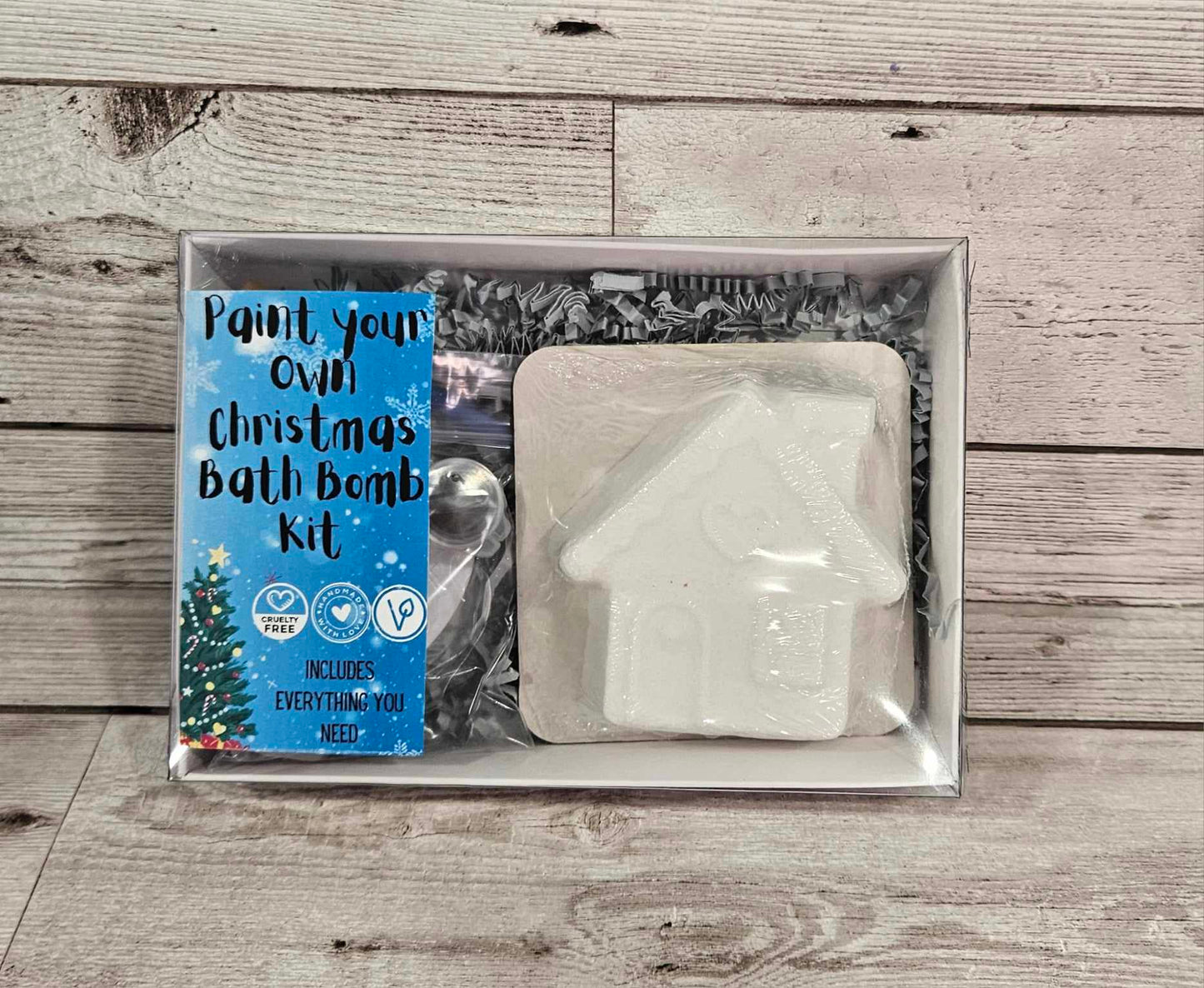 Gingerbread House Paint your own Bath Bomb kit