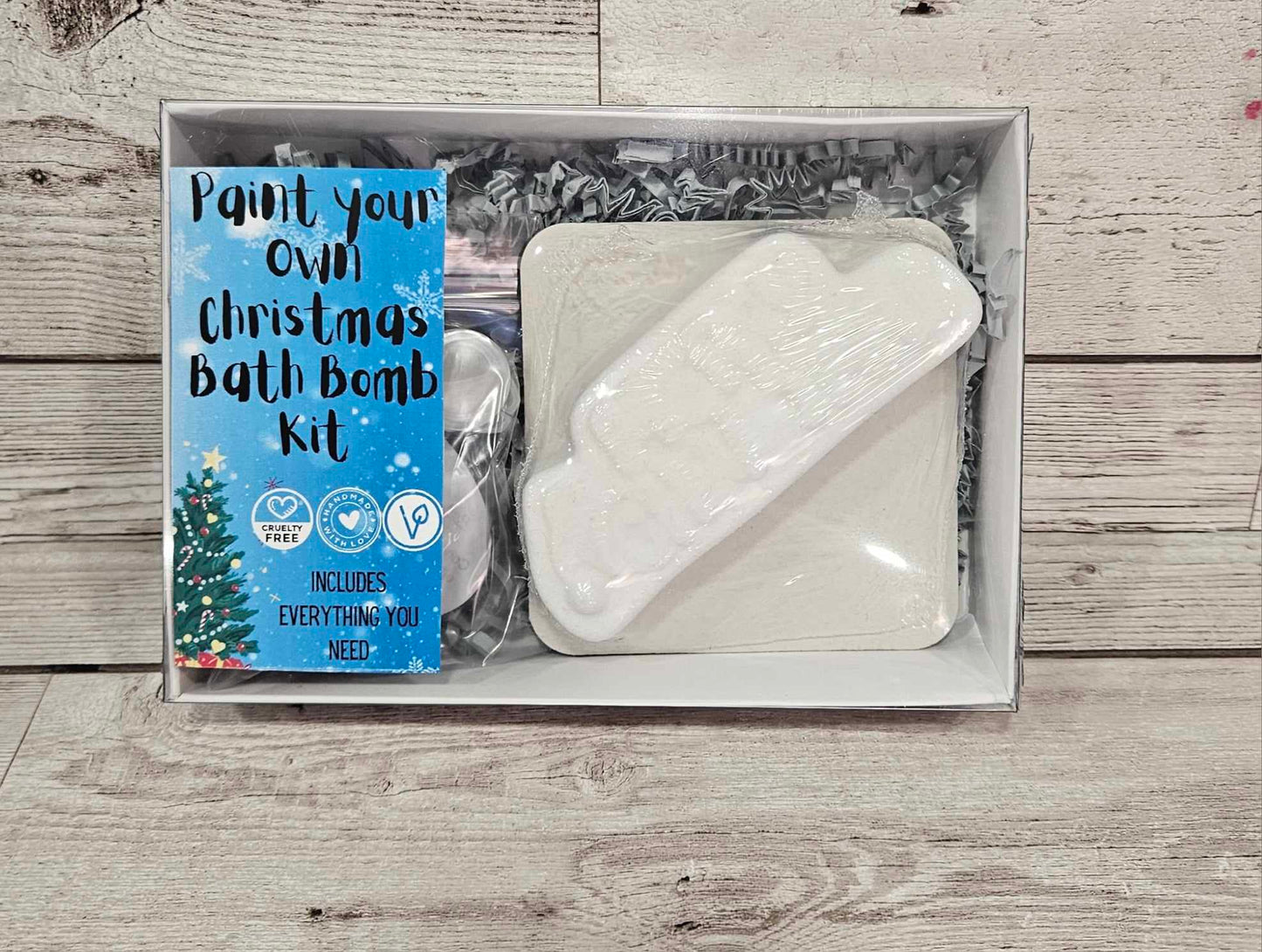 Merry Christmas Paint your own Bath Bomb kit