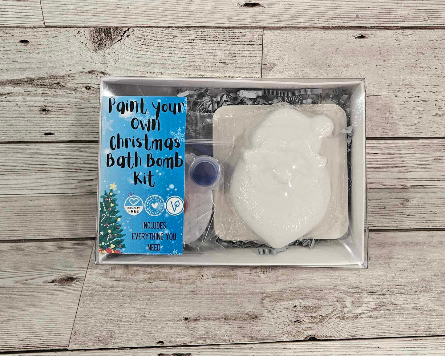 Santa Face Paint your own Bath Bomb kit