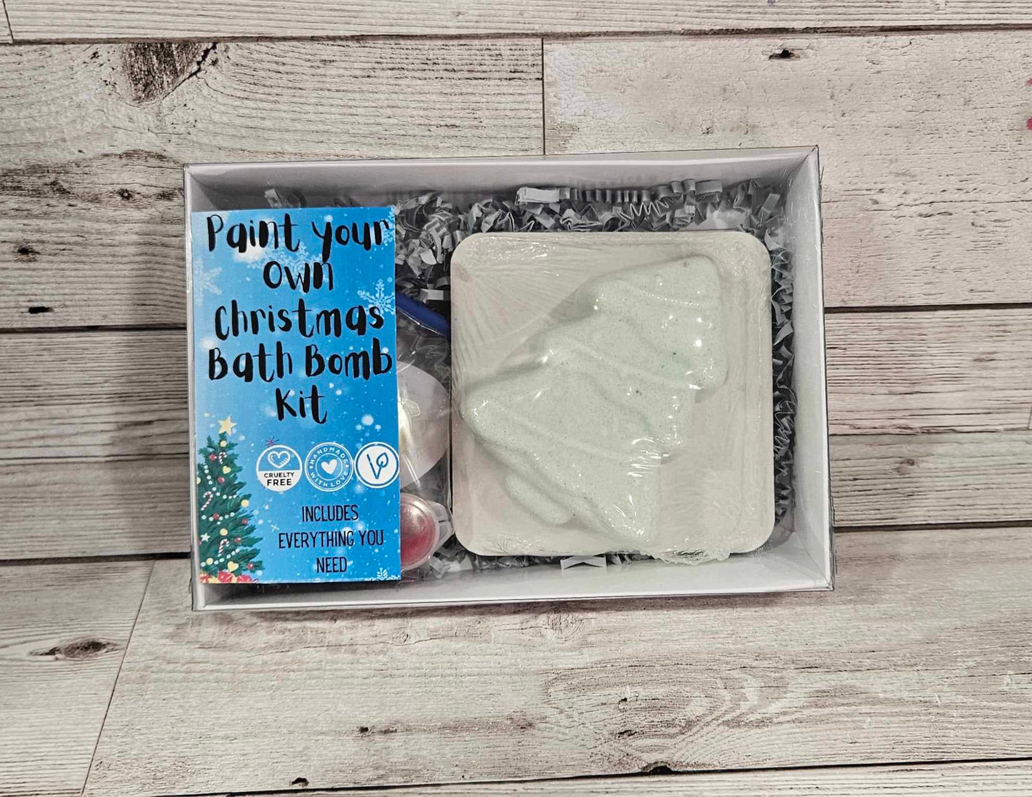 'Christmas Tree' Paint your own Bath Bomb kit