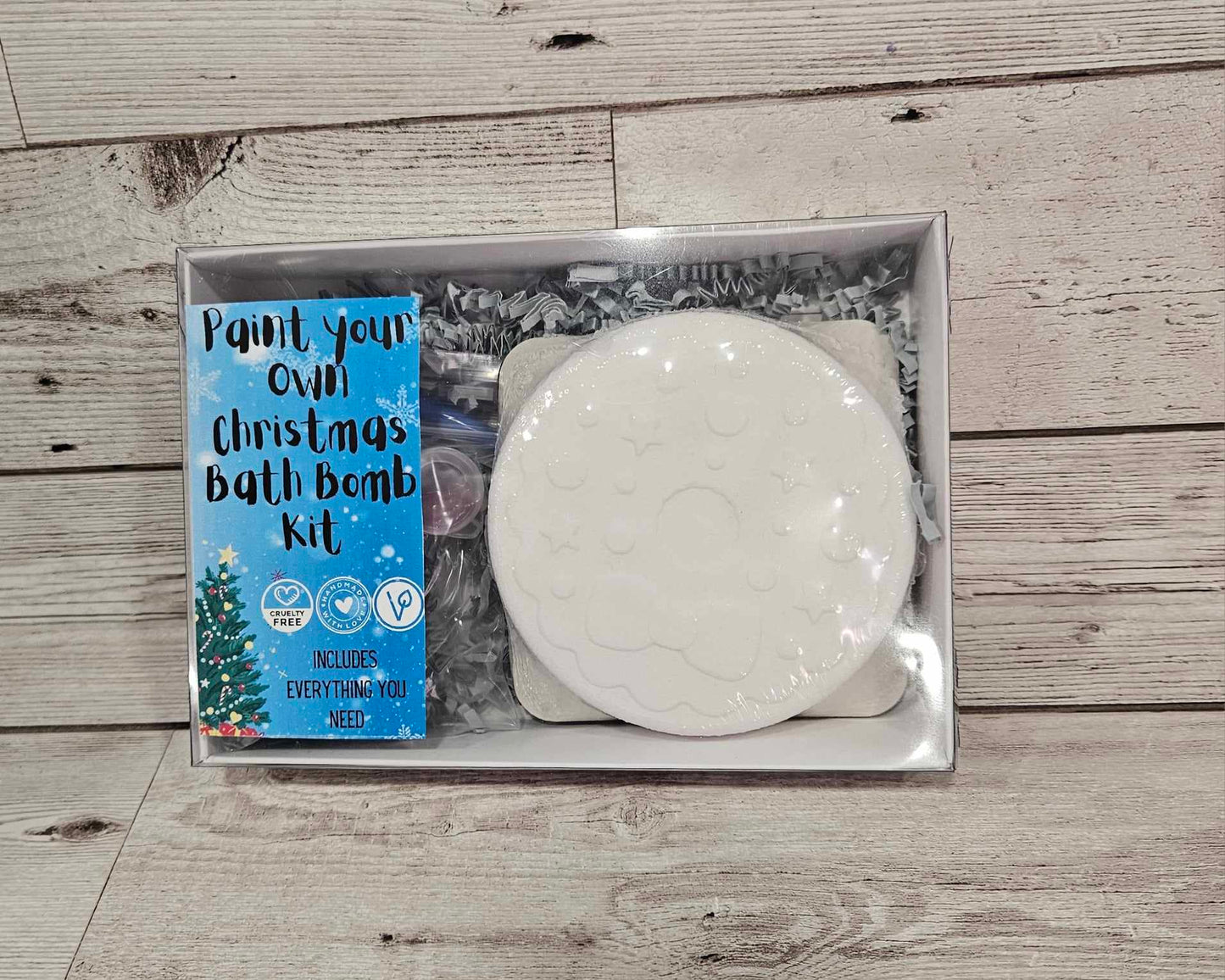 'Christmas Wreath' Paint your own Bath Bomb kit