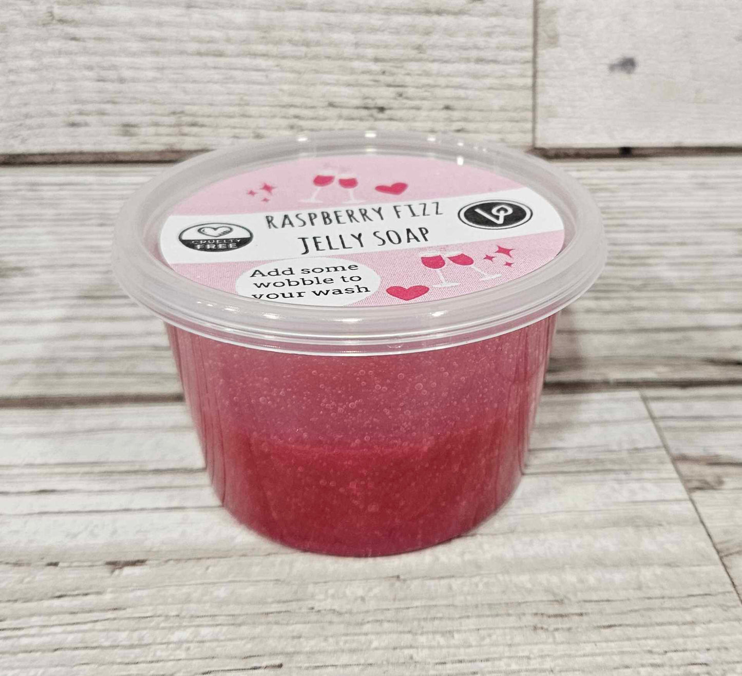 Raspberry Fizz Jelly Soap- 100g Pot