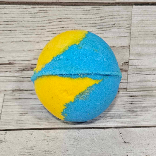 Tropical Blue Jumbo Round Bath Bomb-260g
