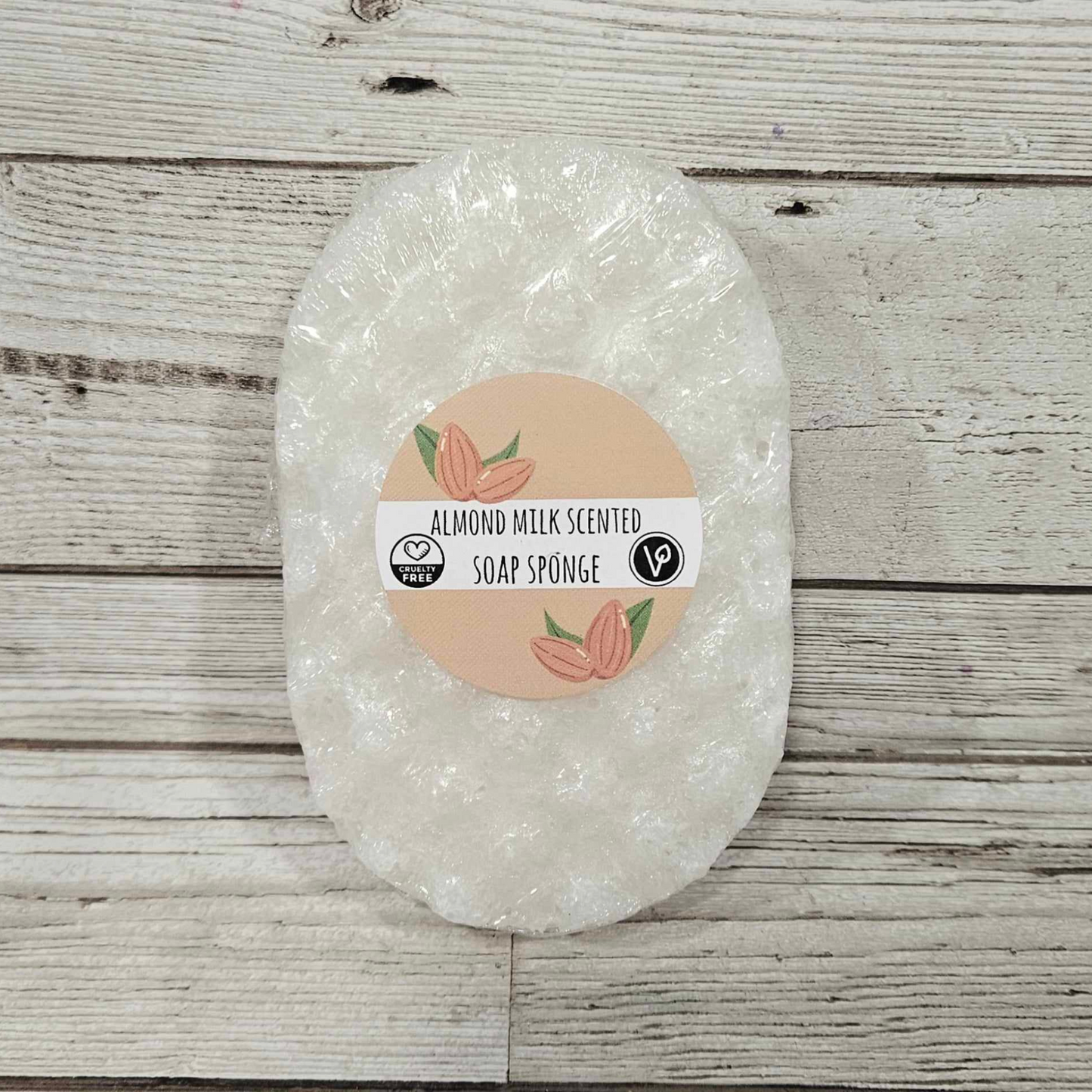 Almond Milk Scented Exfoliating Soap Sponge