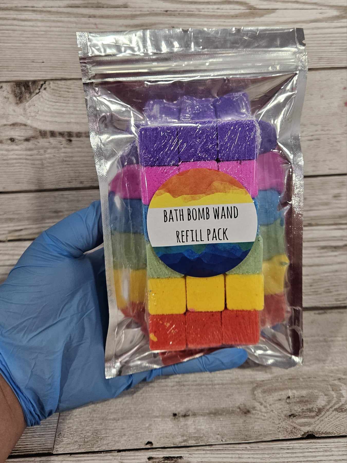 Rainbow Bath Bomb Wand Refill Pack-160g