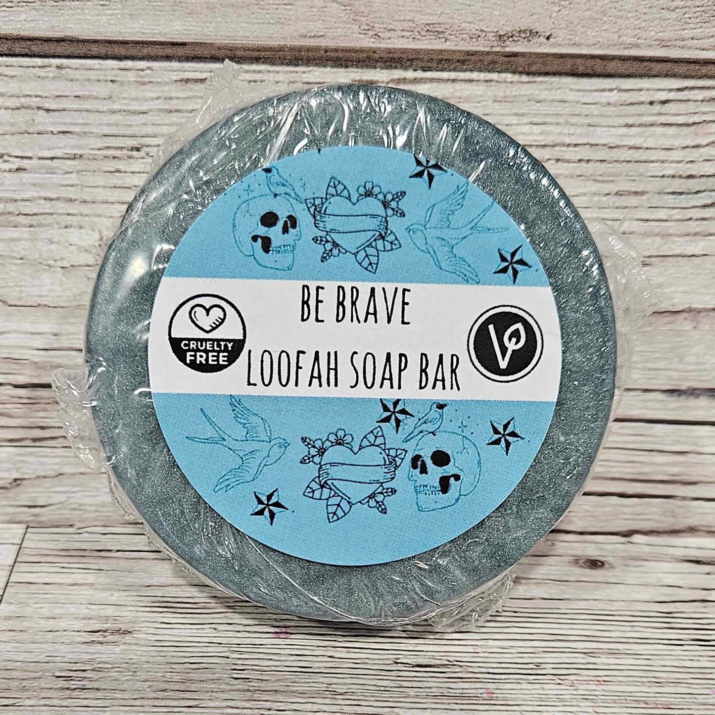 'Be Brave' Loofah Soap Bar