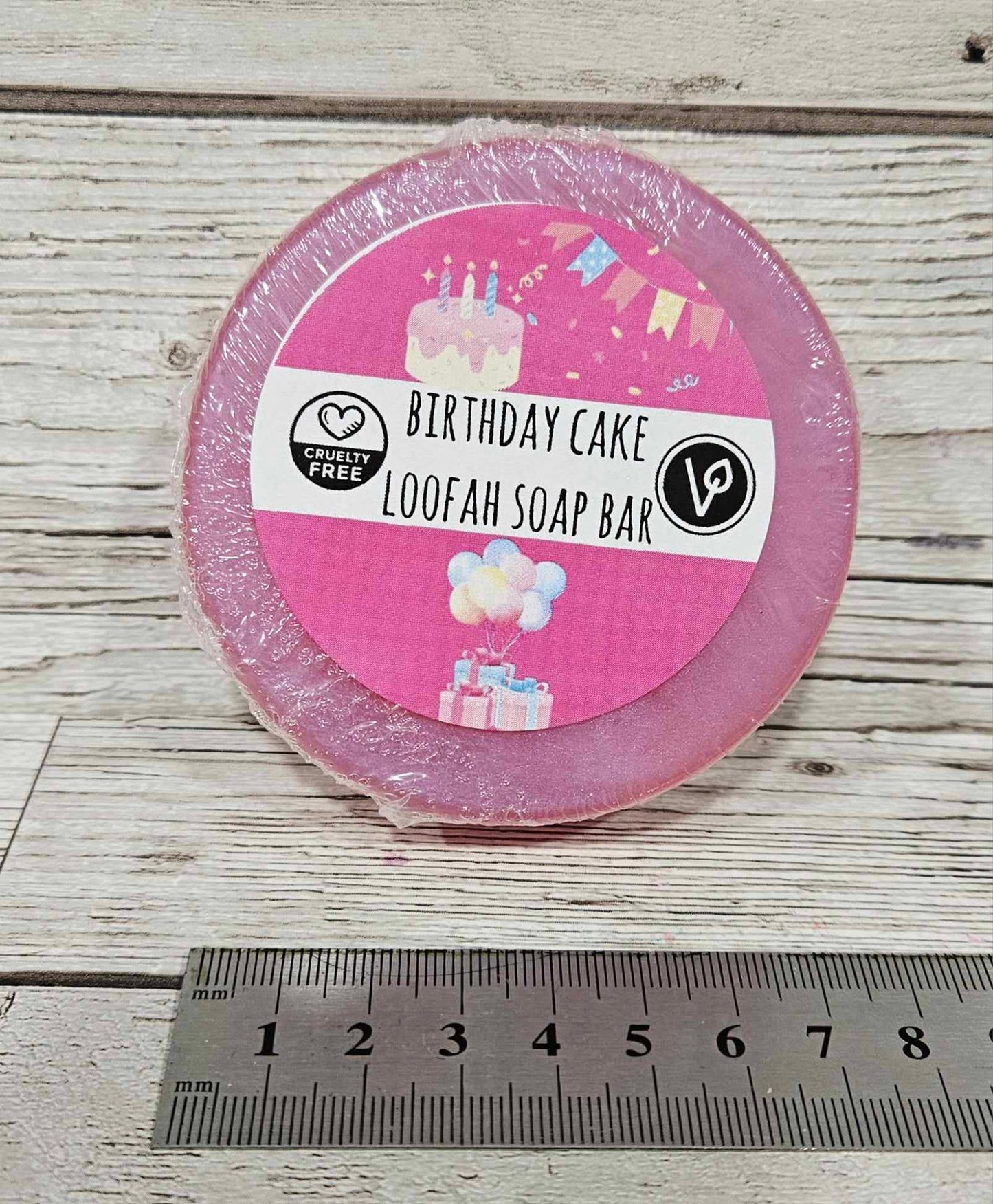 Birthday Cake Loofah Soap Bar