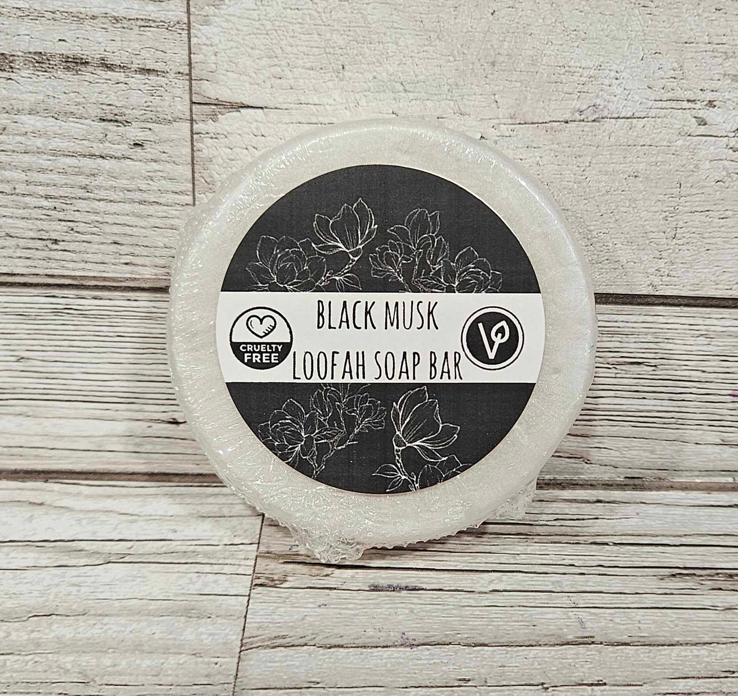 Black Musk Loofah Soap Bar