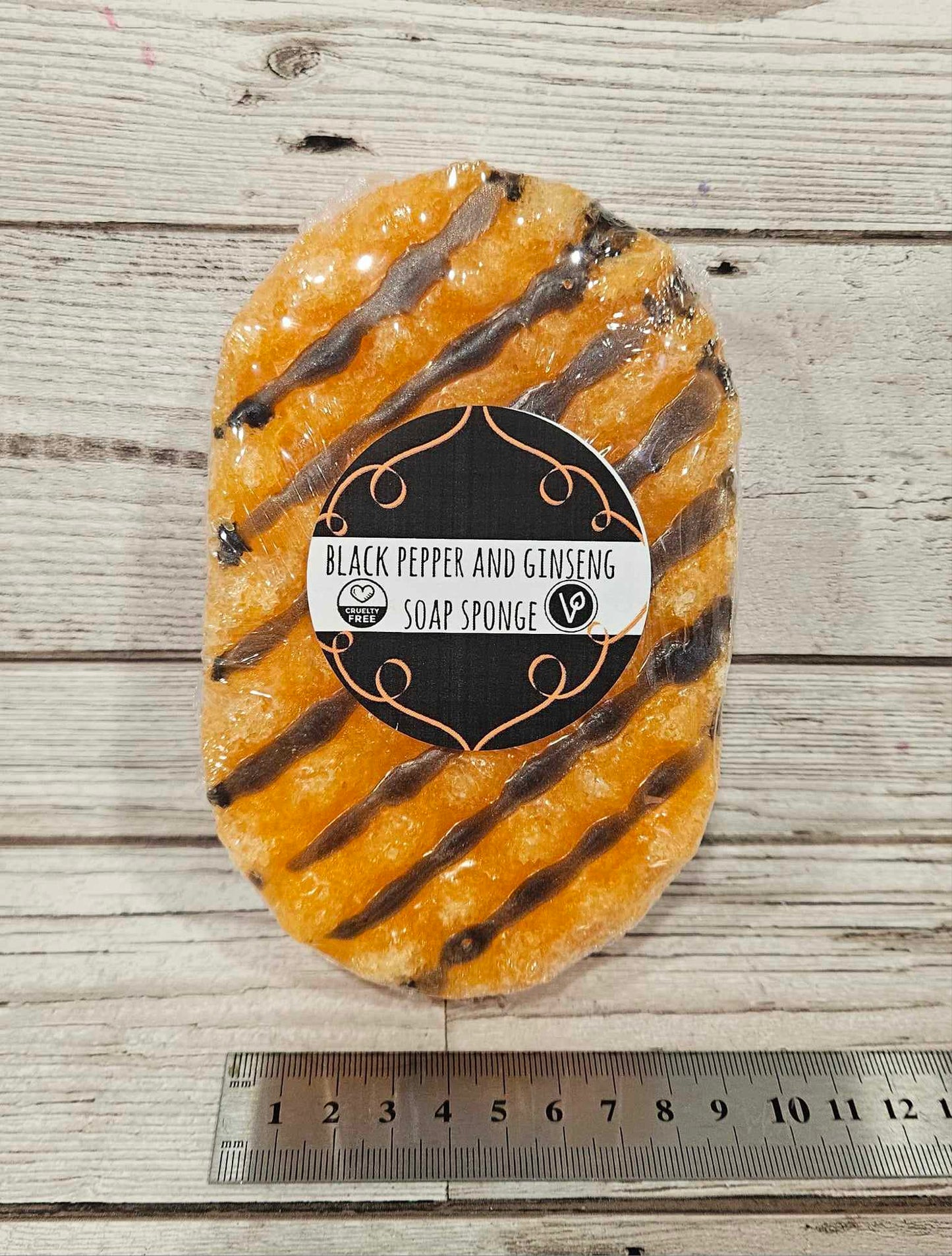 Black Pepper and Ginseng Exfoliating Soap Sponge