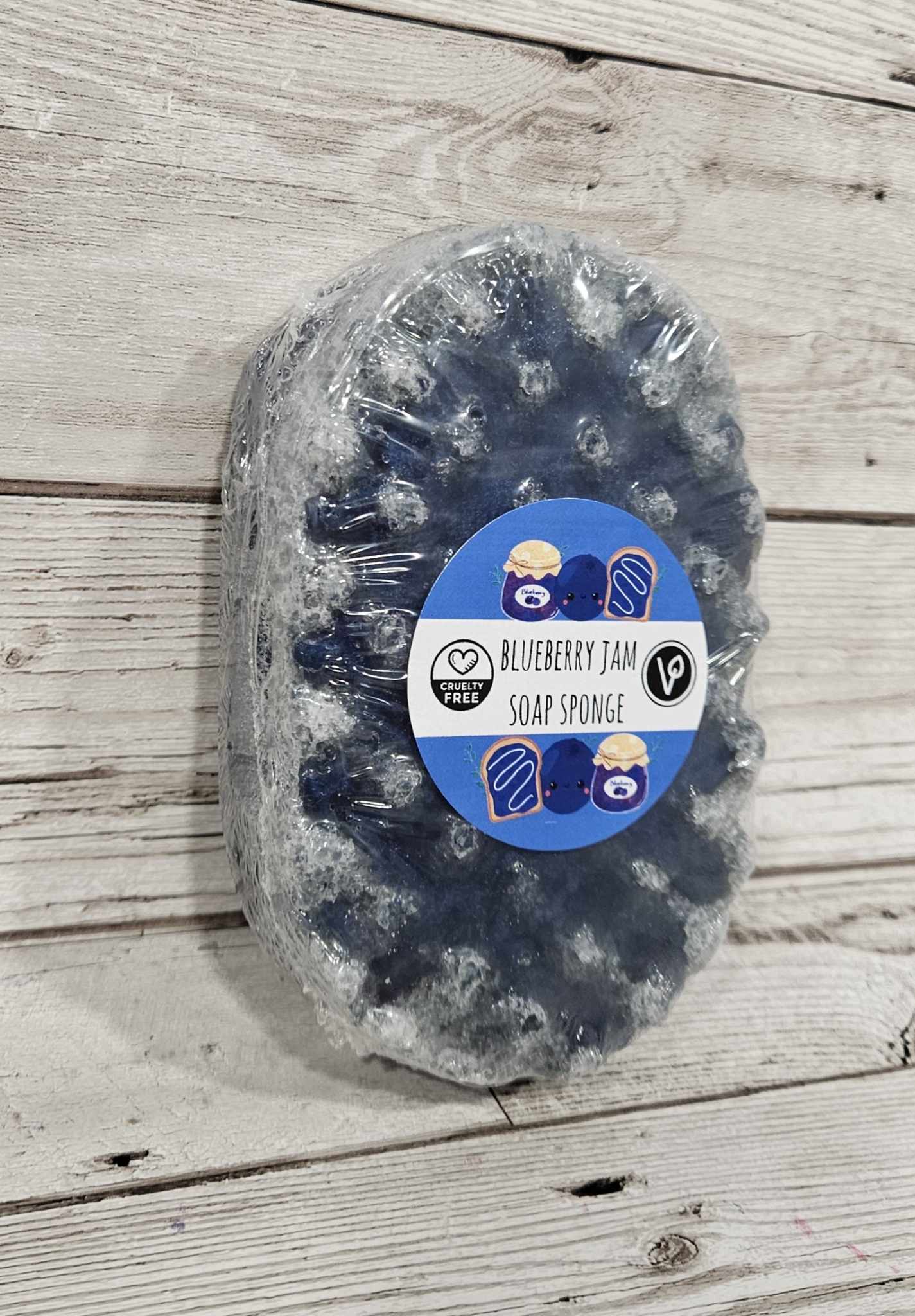 Blueberry Jam Exfoliating Soap Sponge