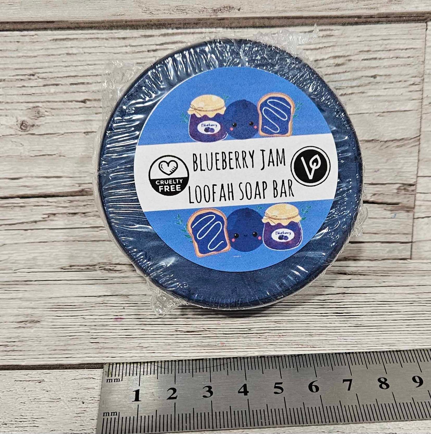 Blueberry Jam Loofah Soap Bar