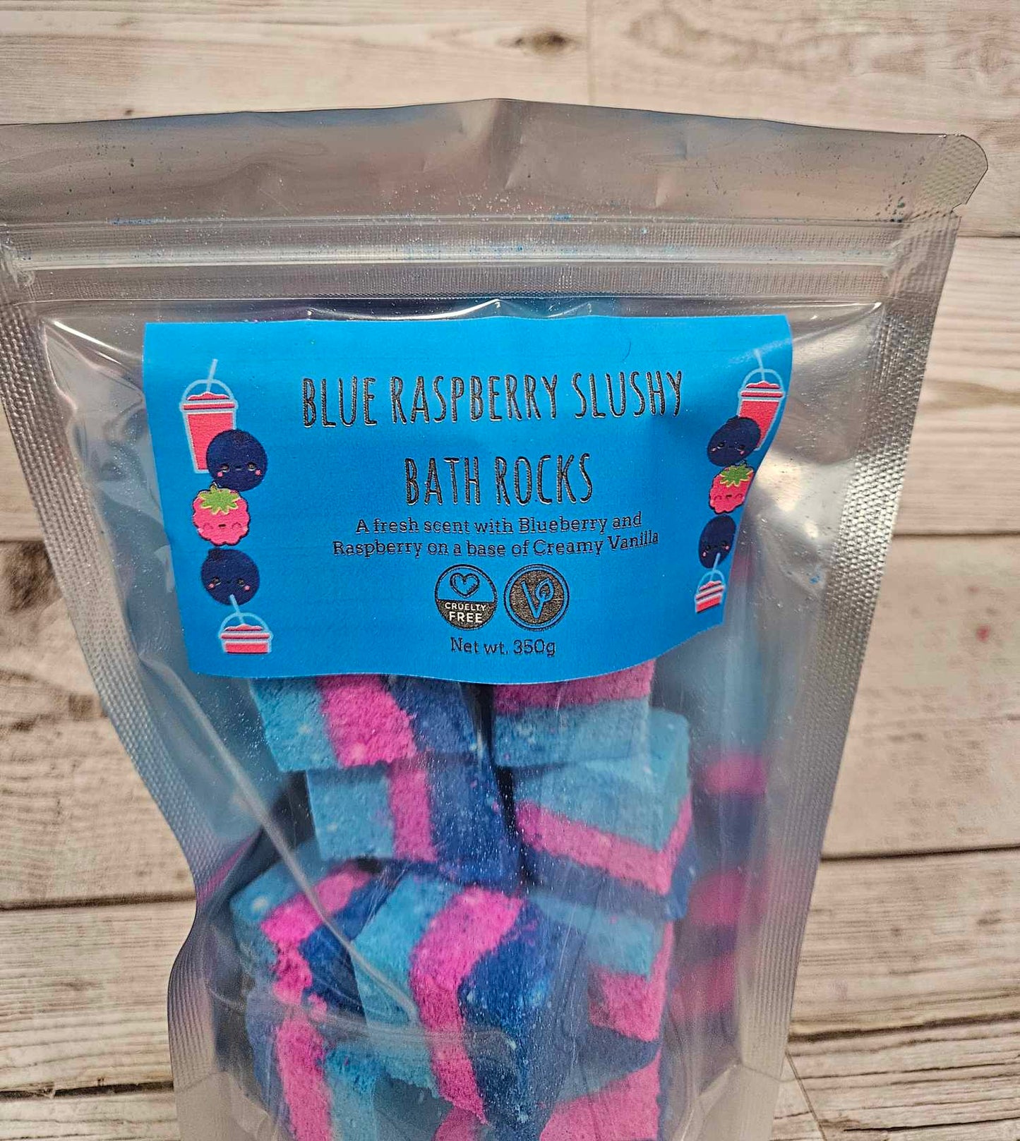 Blue Raspberry Slushy Bath Bomb Rocks