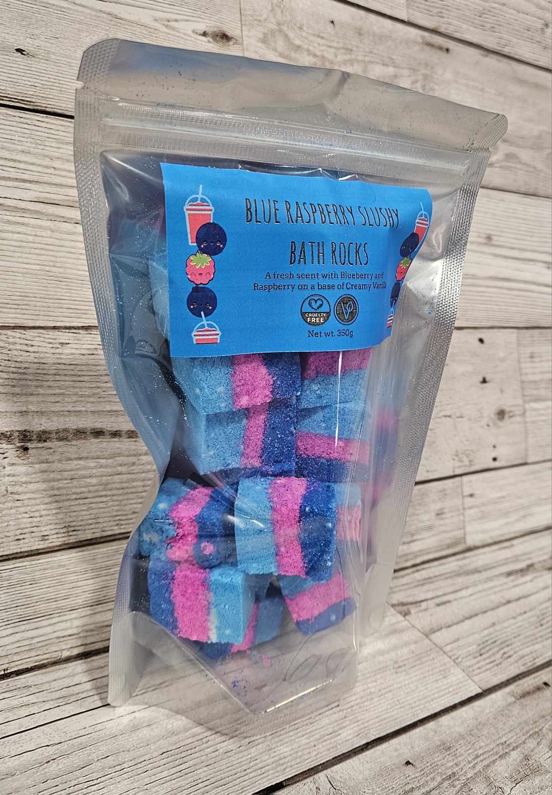 Blue Raspberry Slushy Bath Bomb Rocks