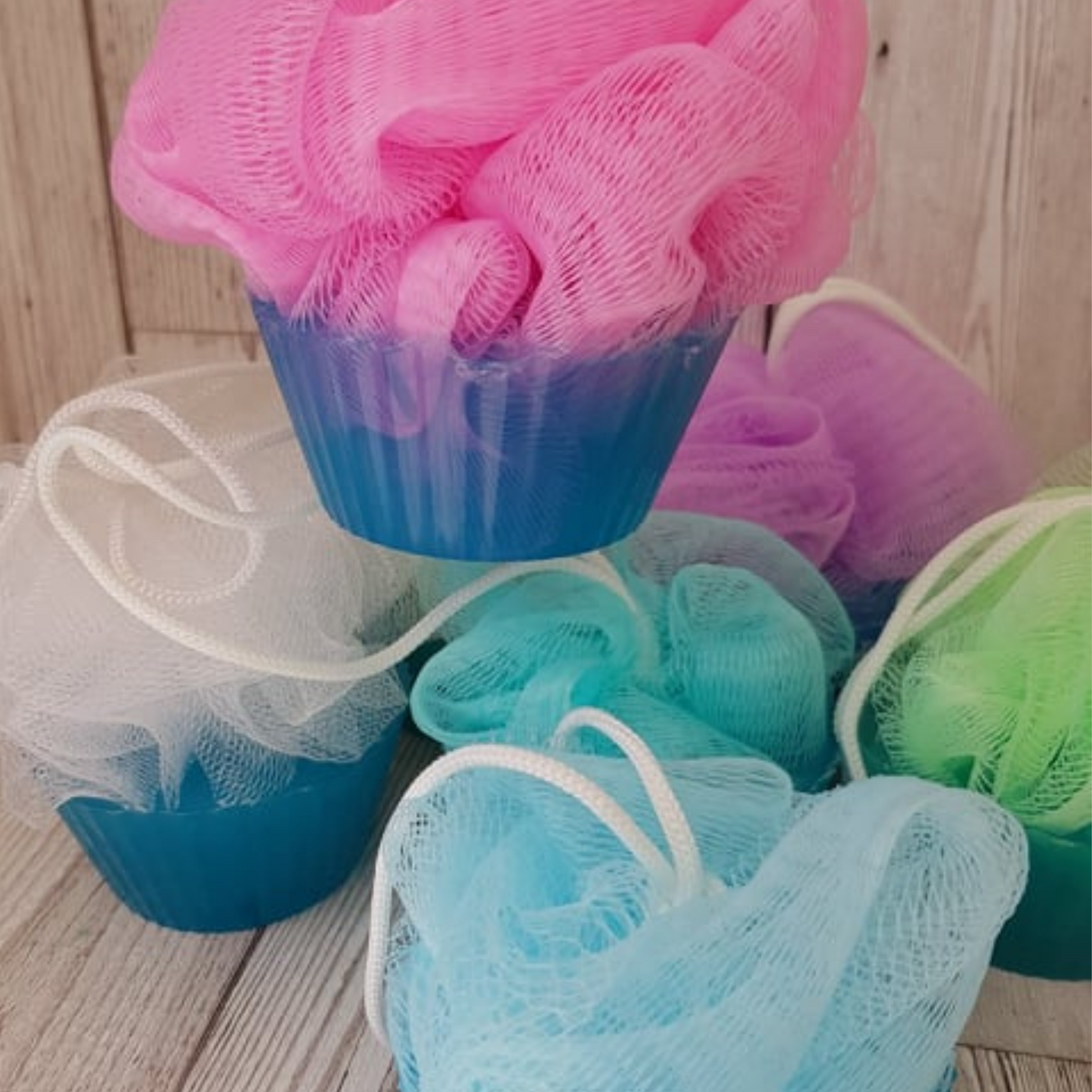 Bubblegum Shower Scrubbie (Assorted Colours)