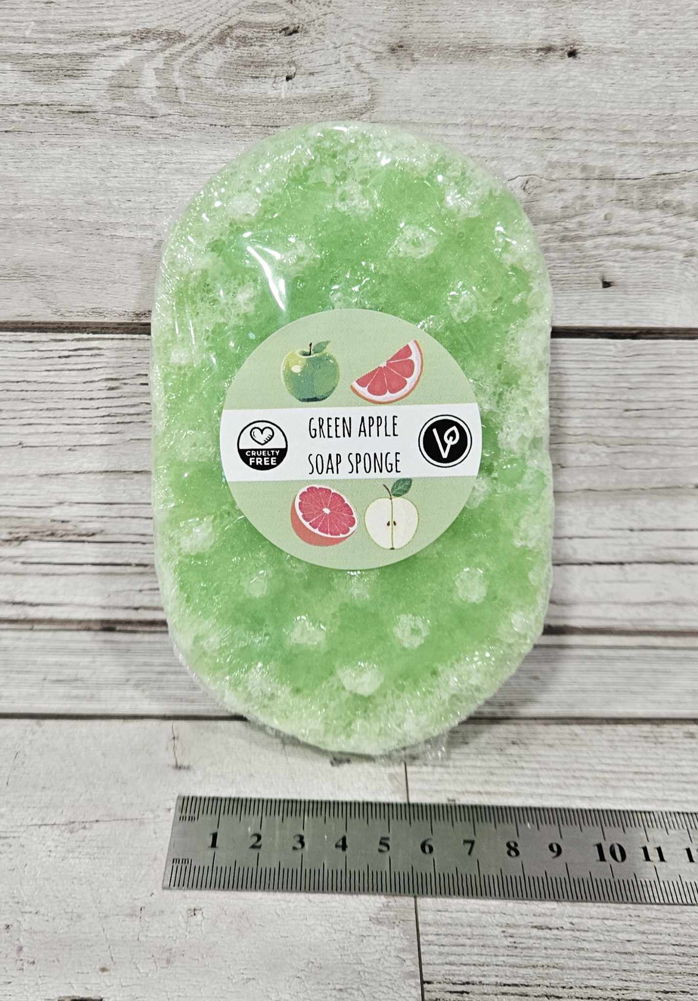 Green Apple Exfoliating Soap Sponge