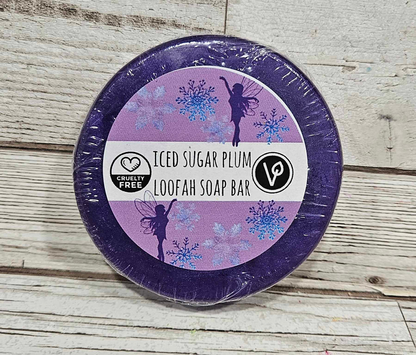 Iced Sugar Plum Loofah Soap Bar