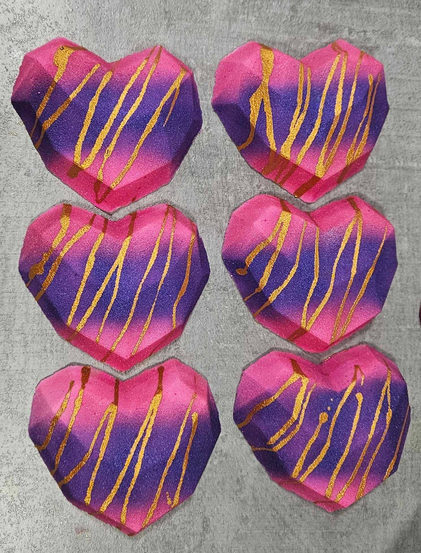 Large Geo Heart Bath Bomb
