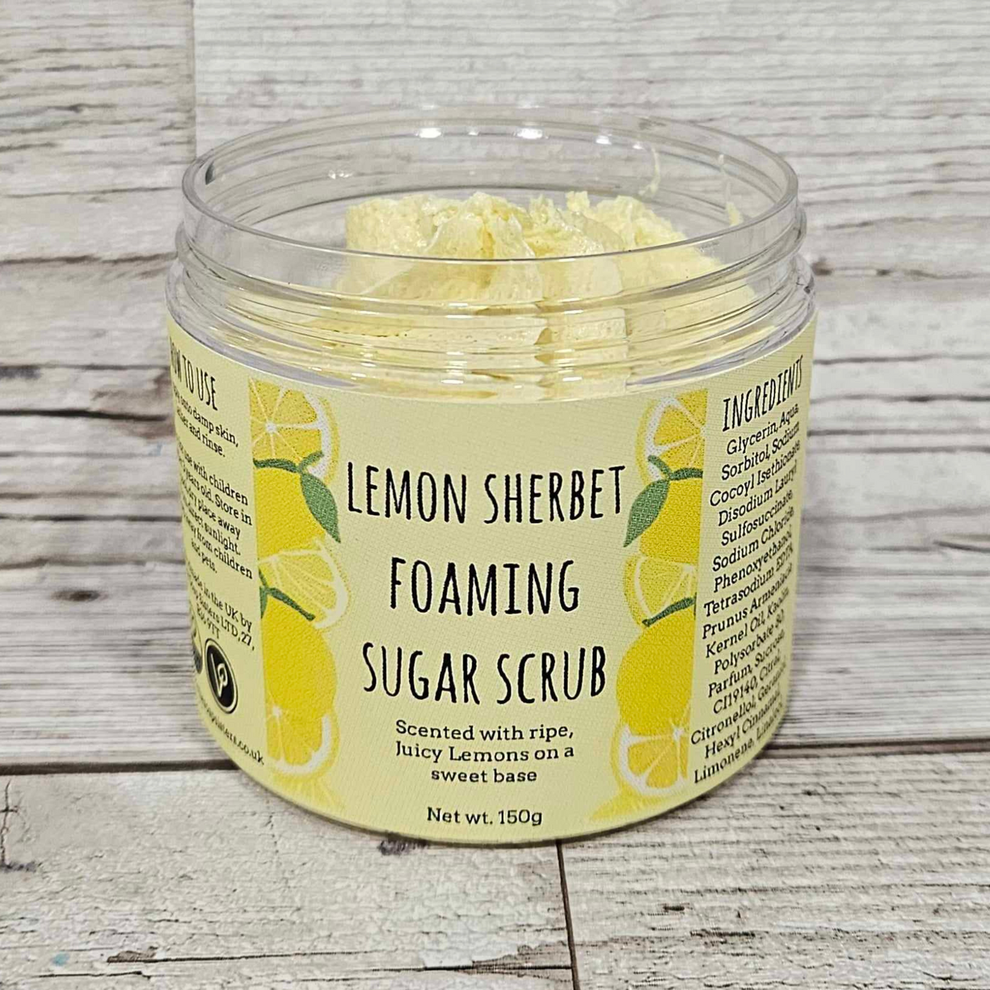 Lemon Sherbet Foaming Body Sugar Scrub-150g