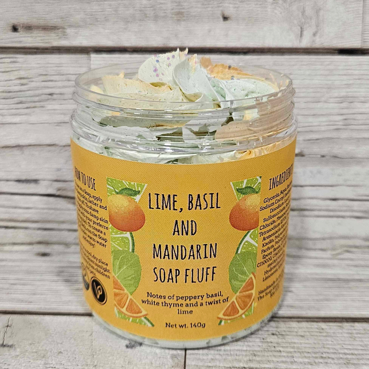 'Lime, Basil and Mandarin' Whipped Soap Fluff