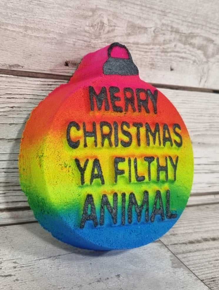 Merry Christmas ya Filthy Animal Bath Bomb