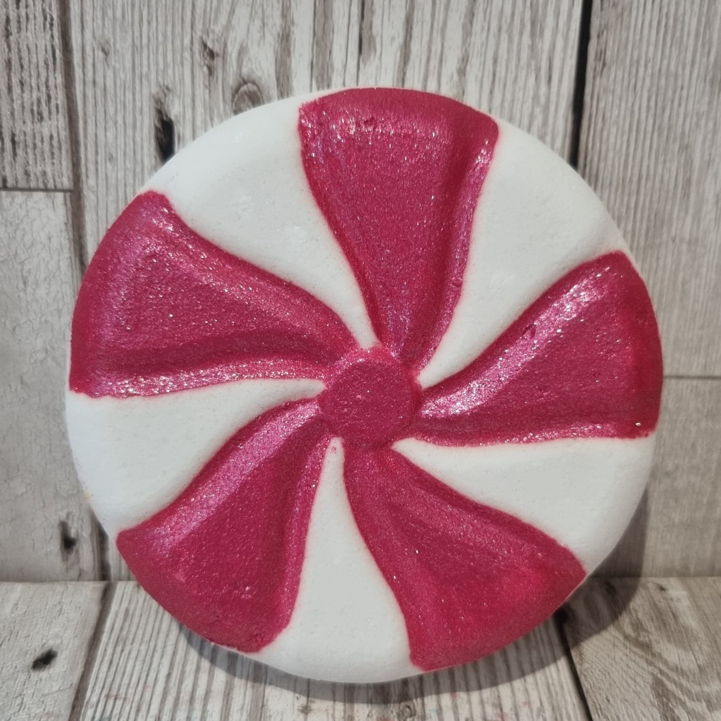'Peppermint Candy Swirl' Bath Bomb