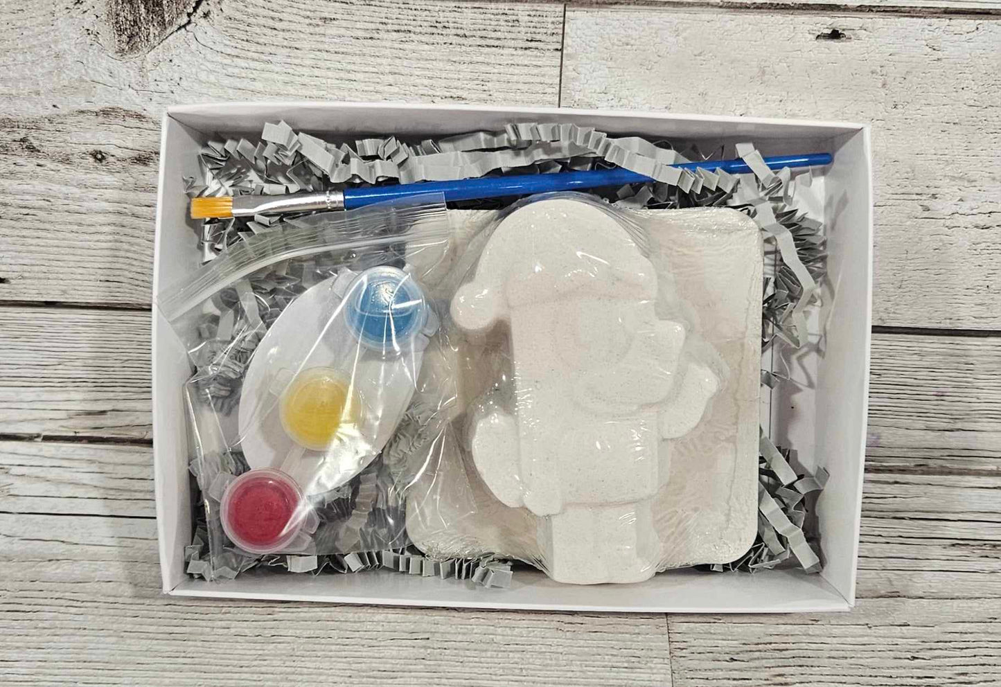 Christmas Blue Dog Paint your own Bath Bomb Kit