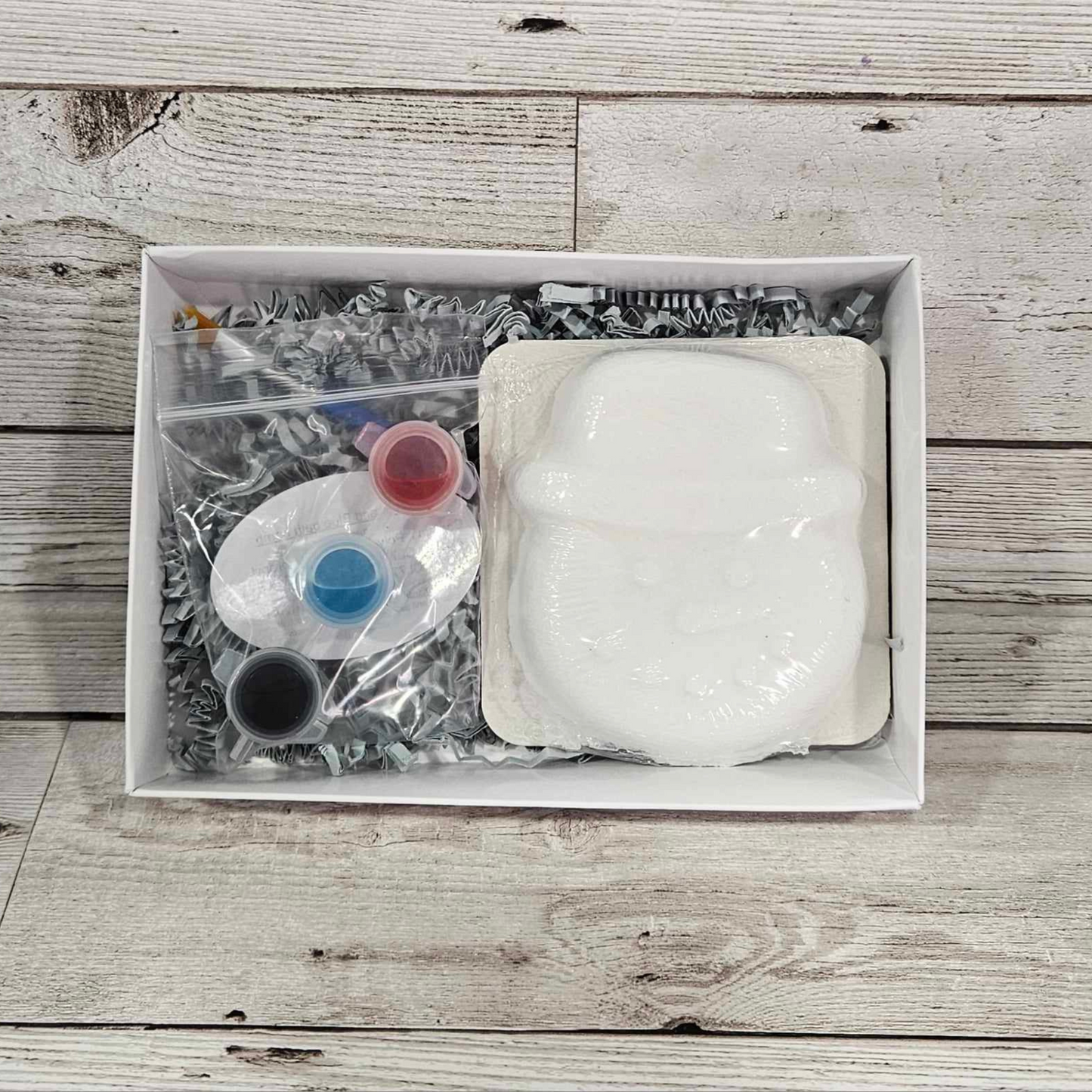 'Snowman Face' Paint your Own Bath Bomb Kit