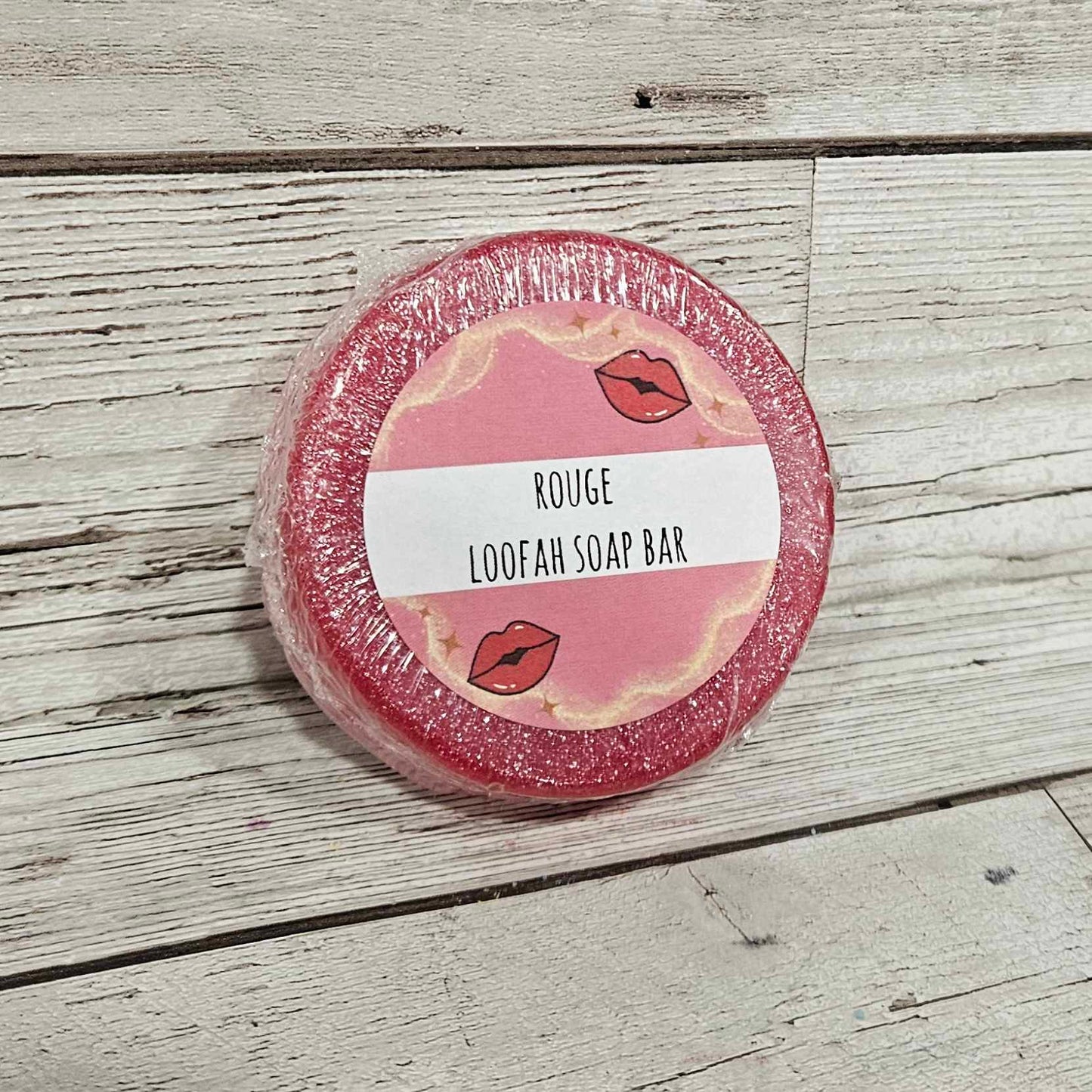 'Rouge' Loofah Soap Bar