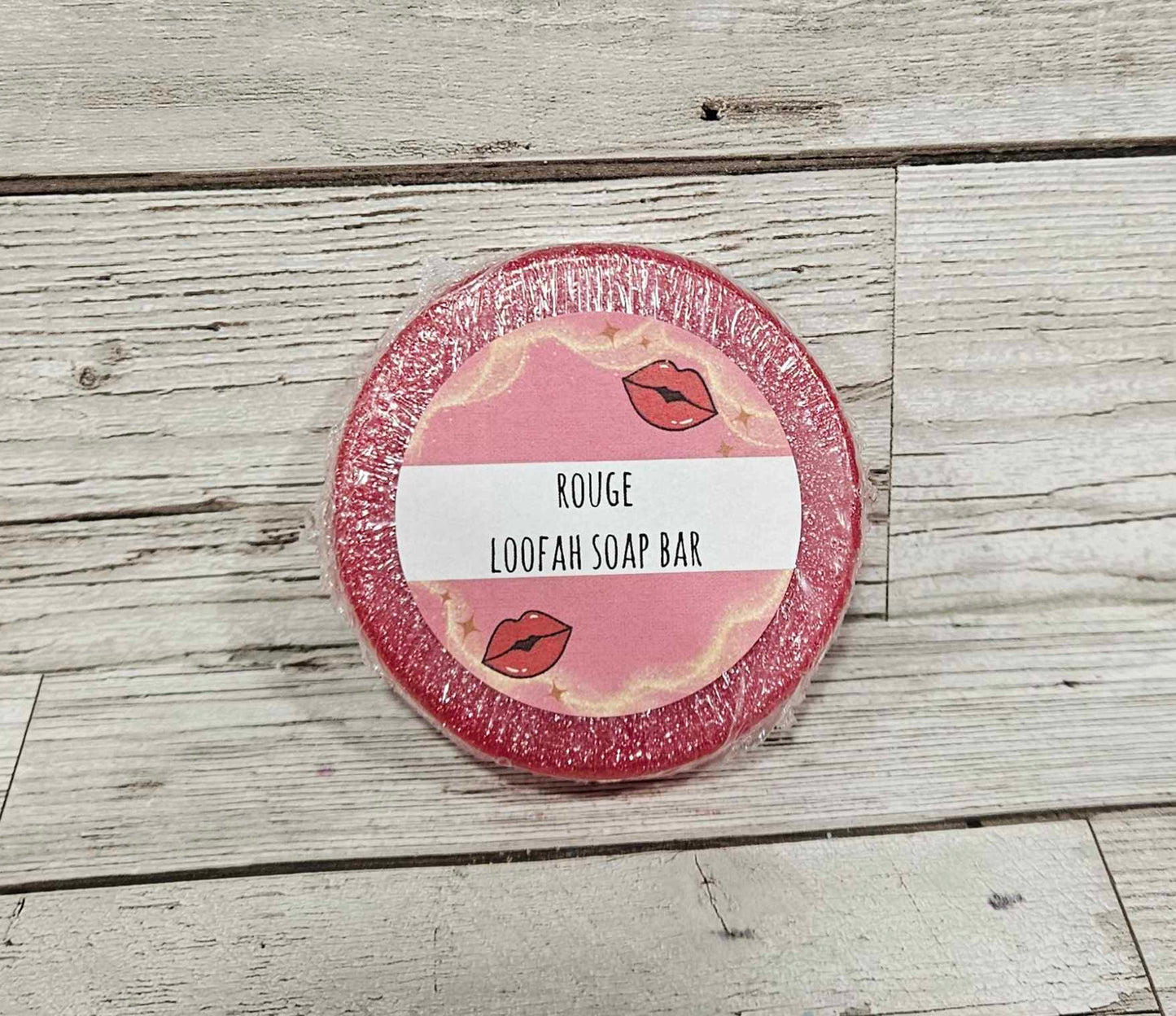 'Rouge' Loofah Soap Bar