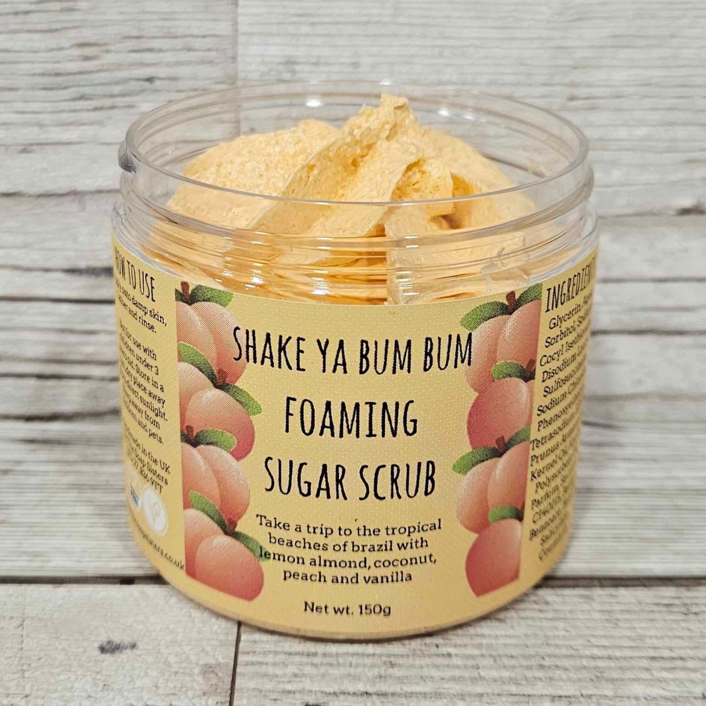 Shake Ya Bum Bum Foaming Body Sugar Scrub-150g