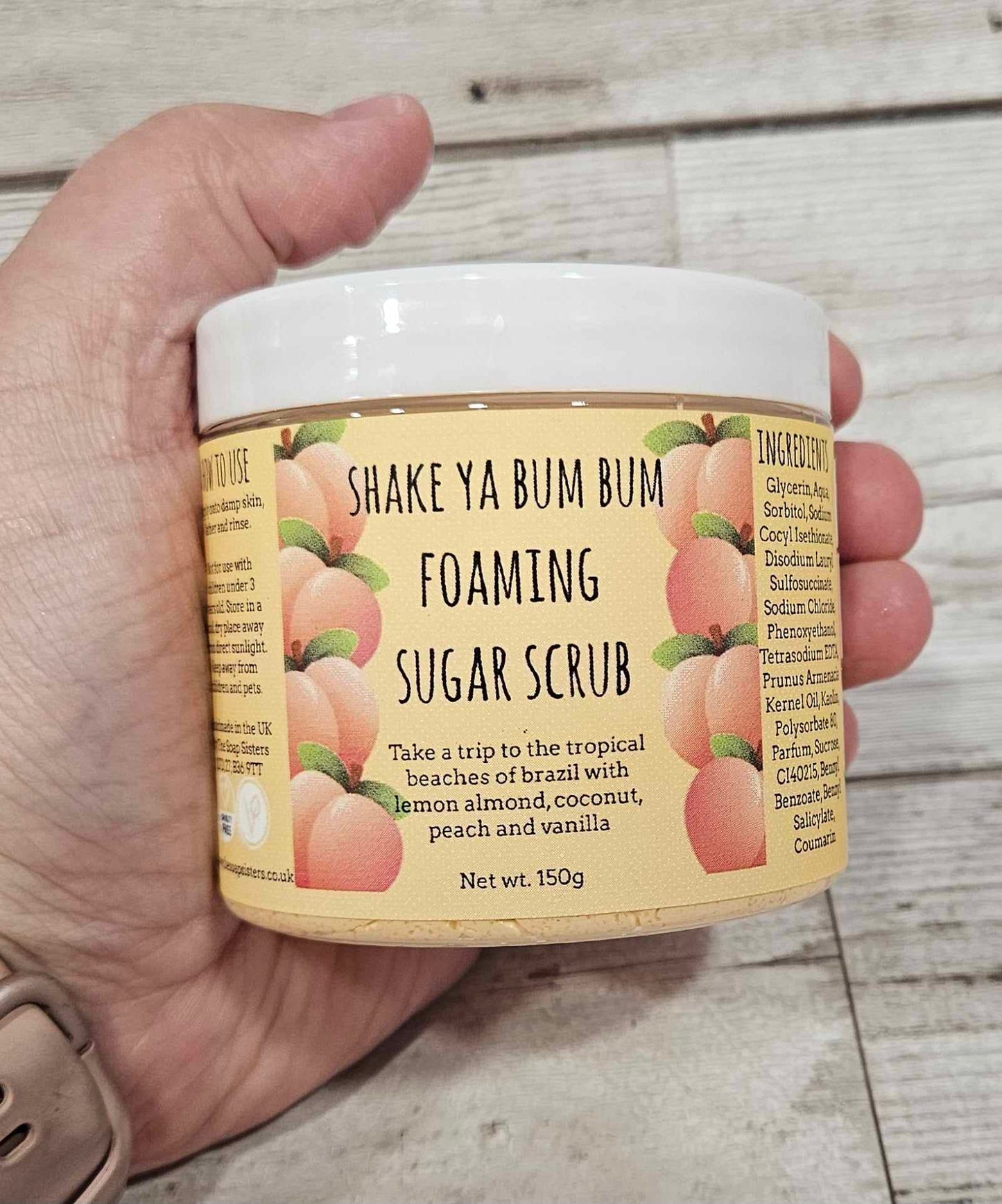 Shake Ya Bum Bum Foaming Body Sugar Scrub-150g