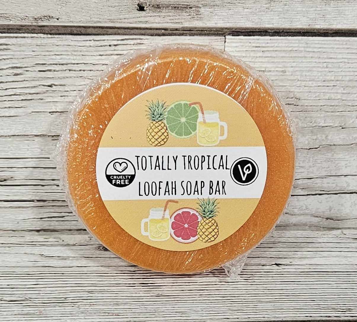 Totally Tropical Loofah Soap Bar