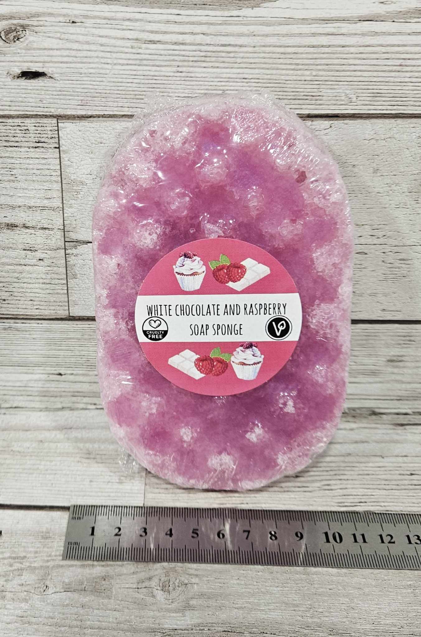 White Chocolate and Raspberry Exfoliating Soap Sponge