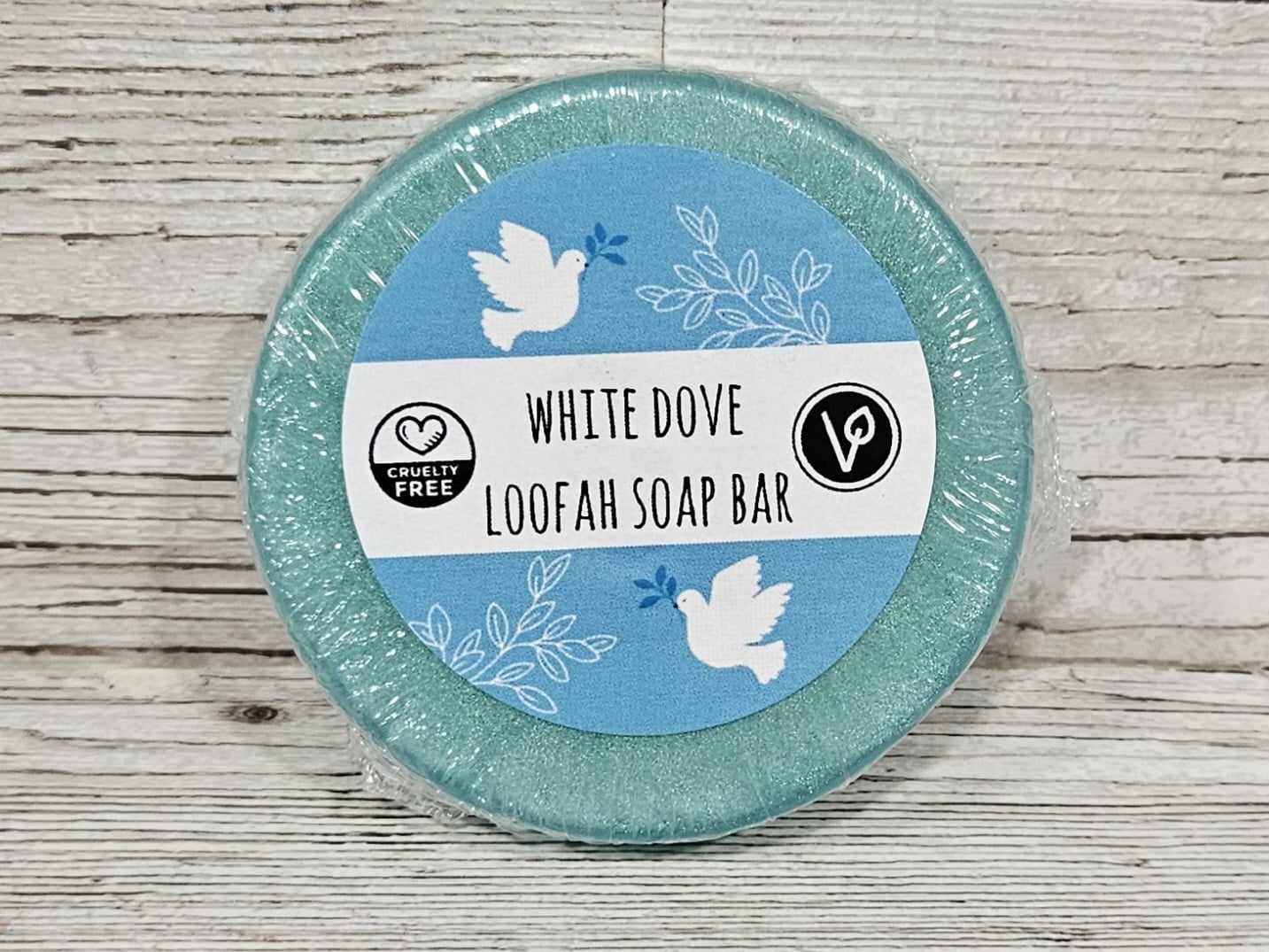 White Dove Loofah Soap Bar