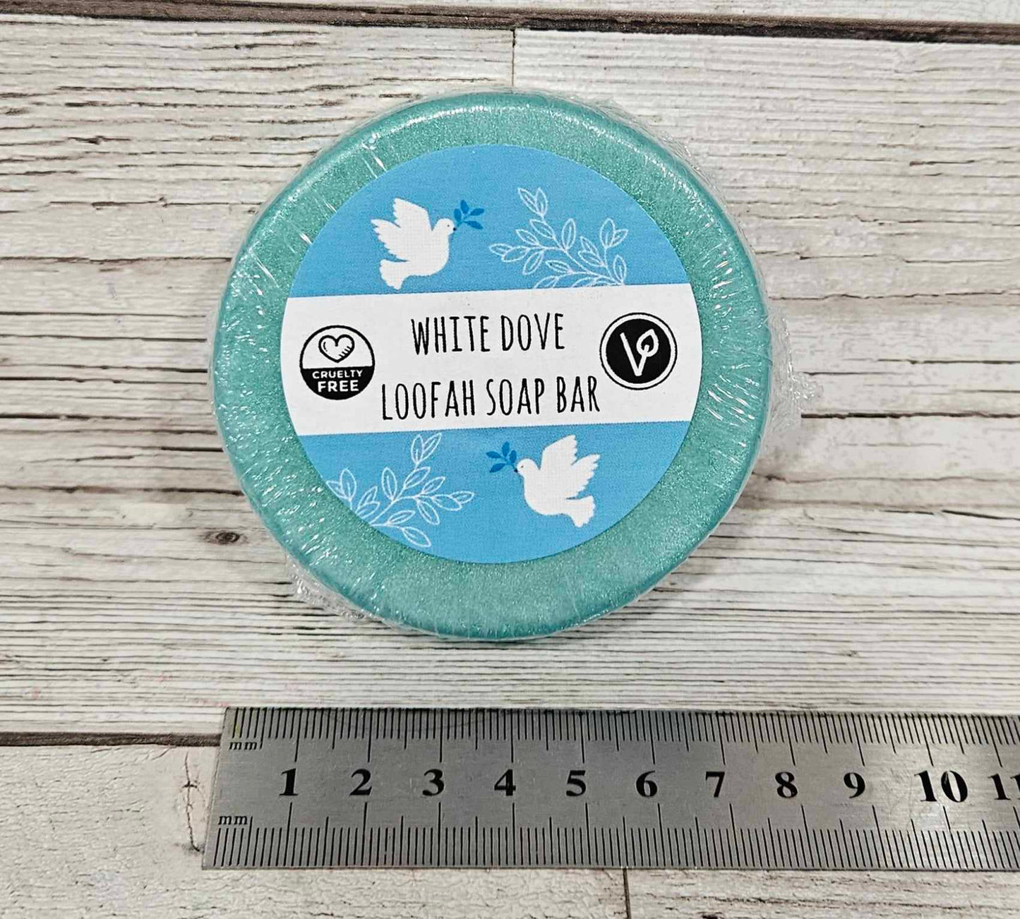 White Dove Loofah Soap Bar