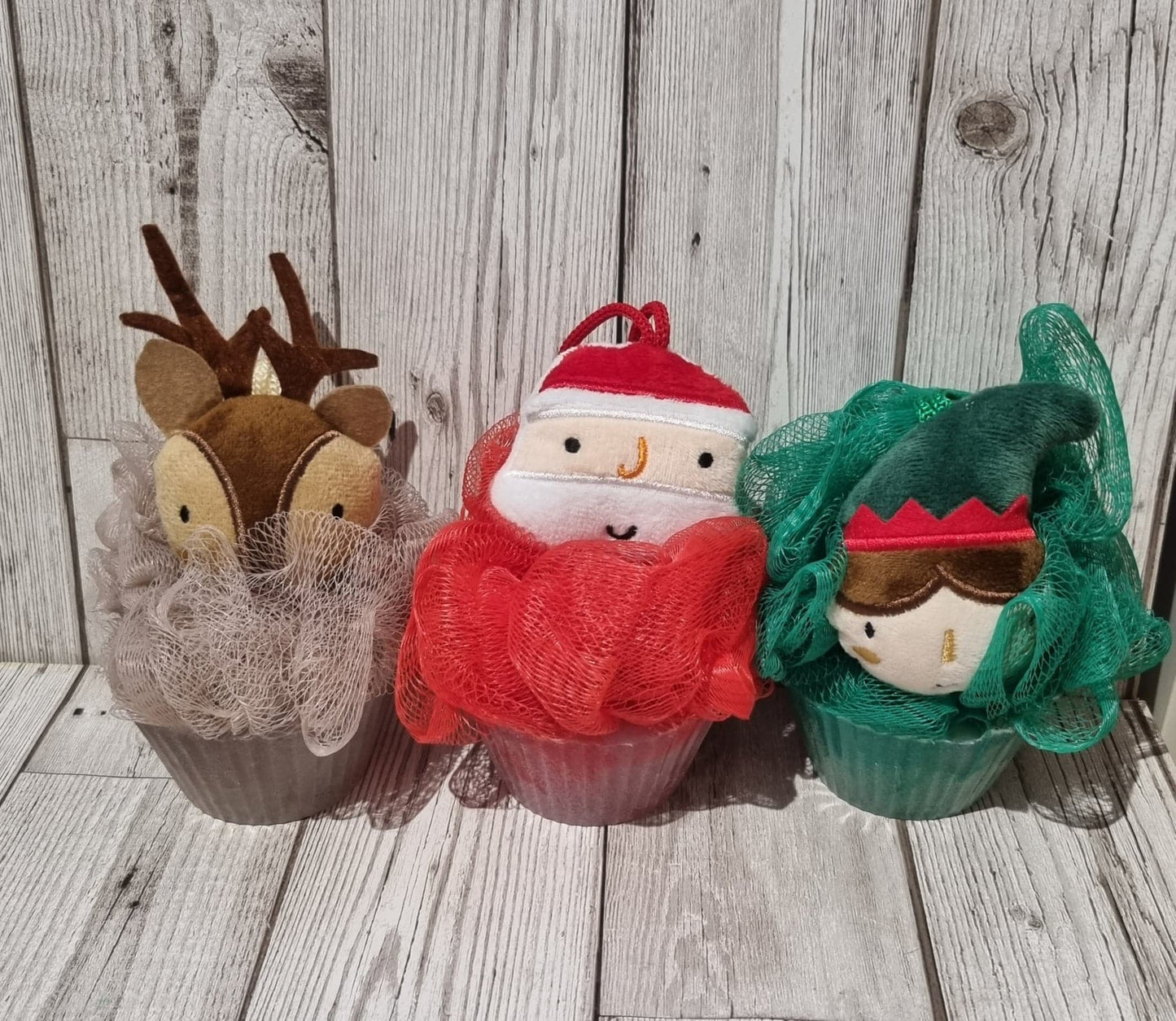 'Christmas Cuties' Shower Scrubbie
