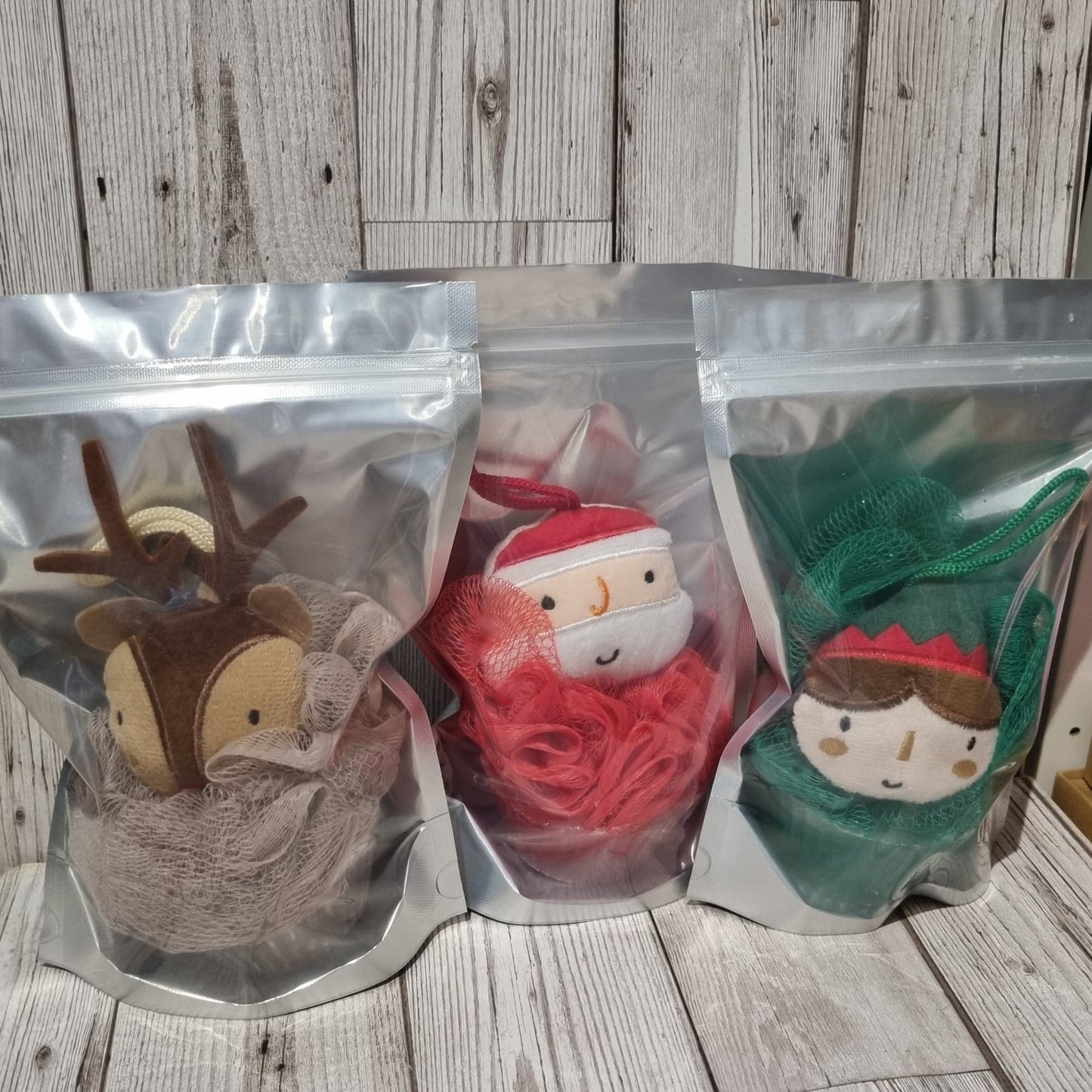 'Christmas Cuties' Shower Scrubbie