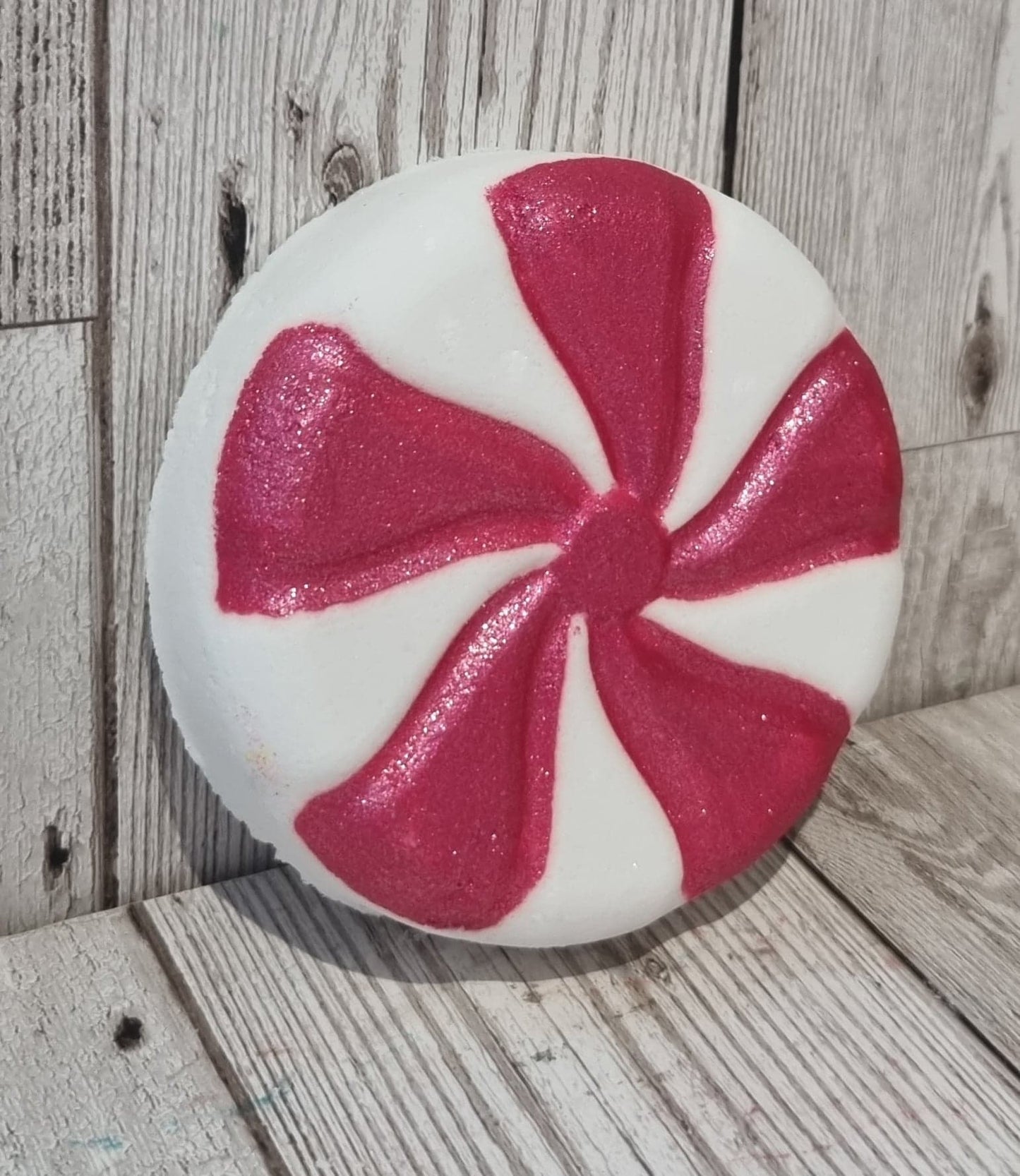 'Peppermint Candy Swirl' Bath Bomb