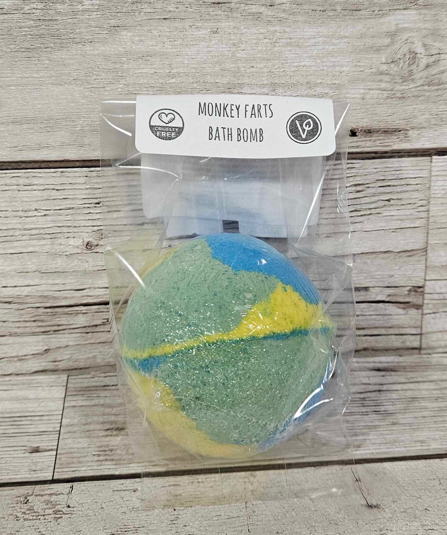 'Monkey Farts' Jumbo Round Bath Bomb-260g
