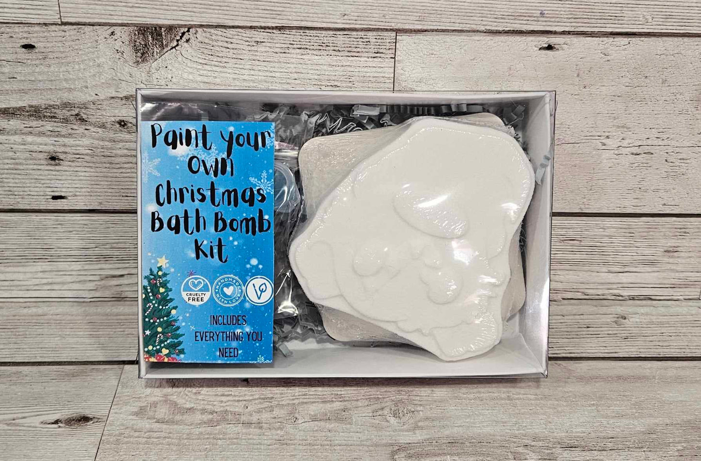 'Candy Cane Gonk' Paint your Own Bath Bomb kit