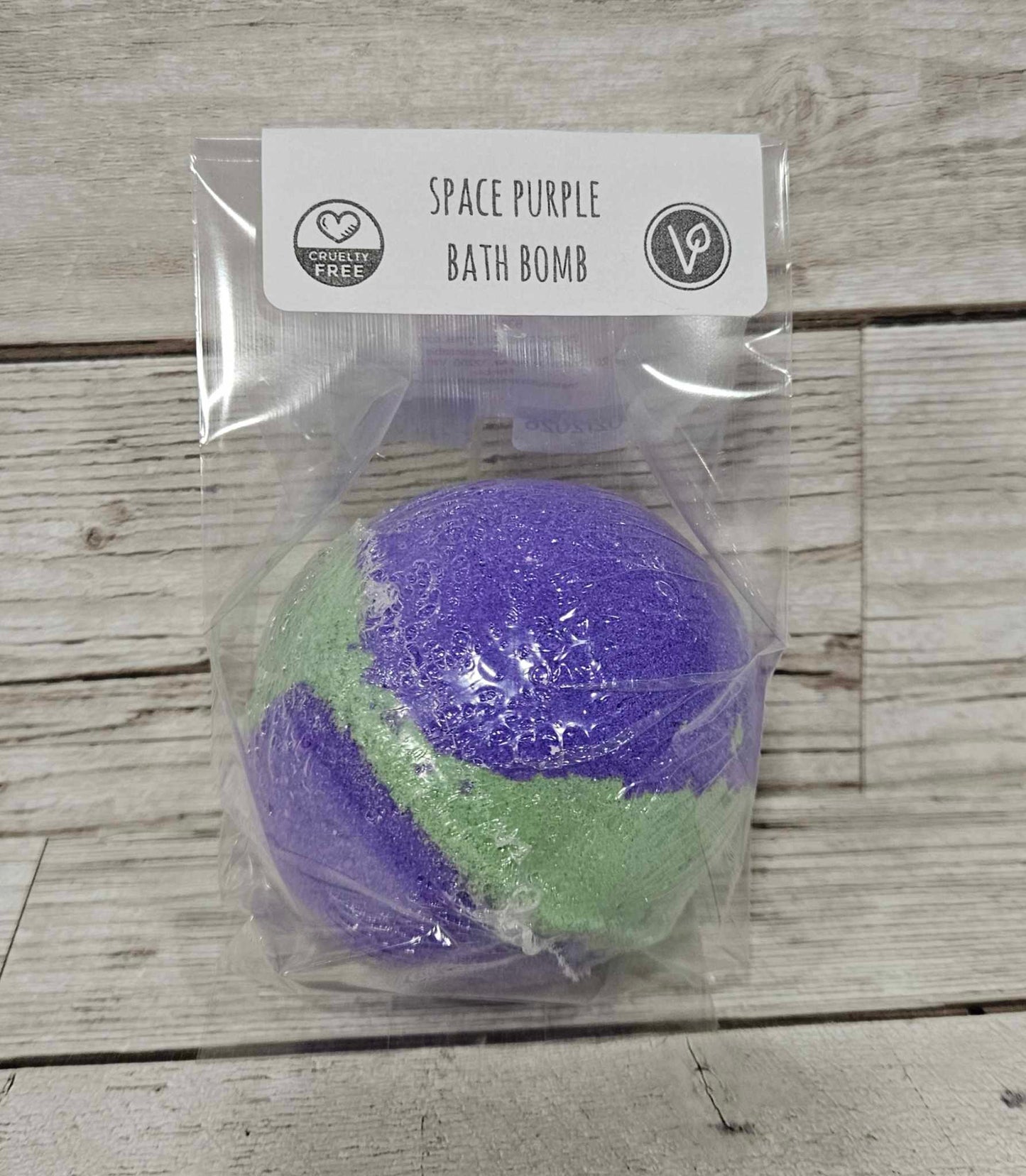 'Space Purple' Jumbo Round Bath Bomb-260g
