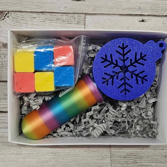 Heat Changing Christmas Bauble Bath Bomb Wand