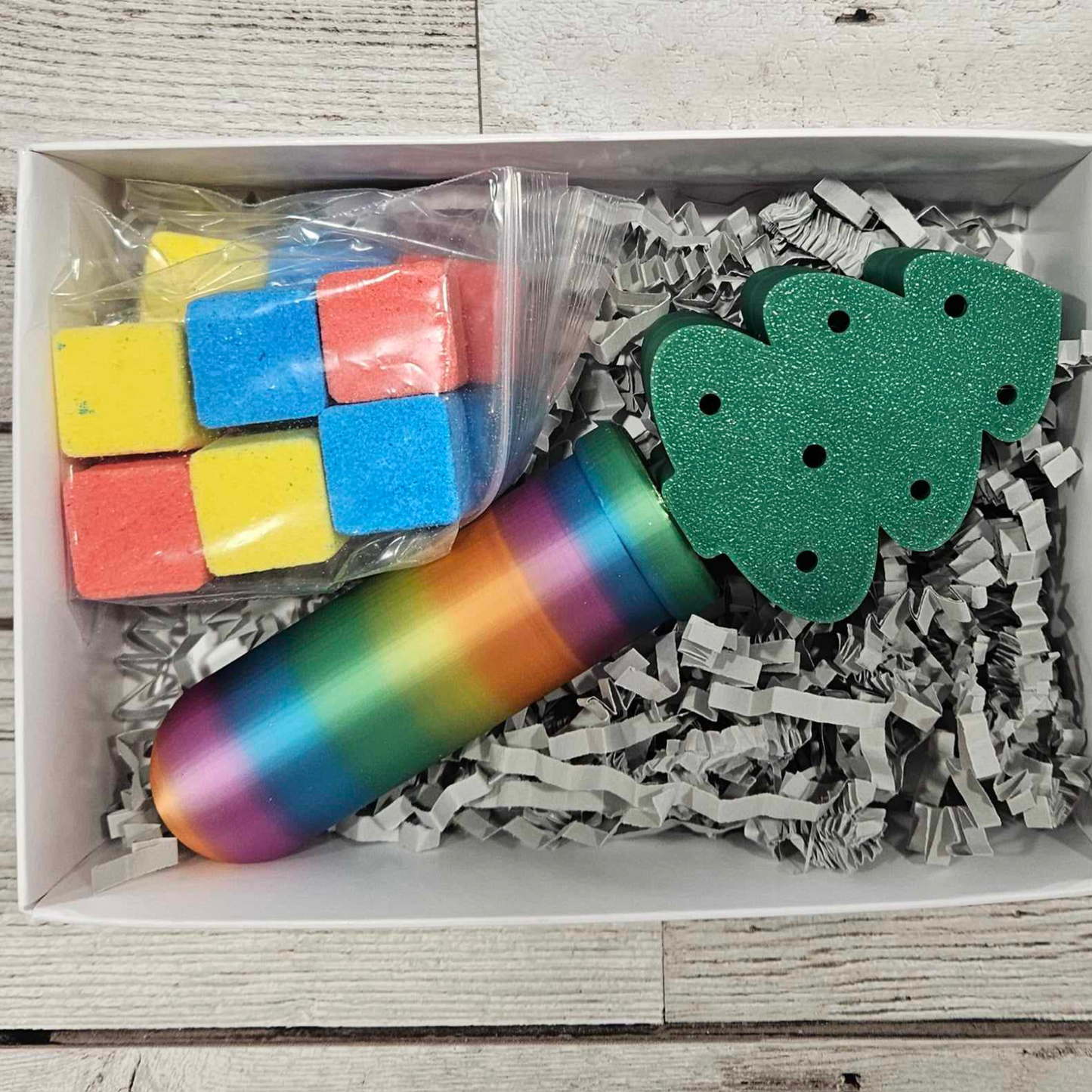 Heat Changing Christmas Tree Bath Bomb Wand