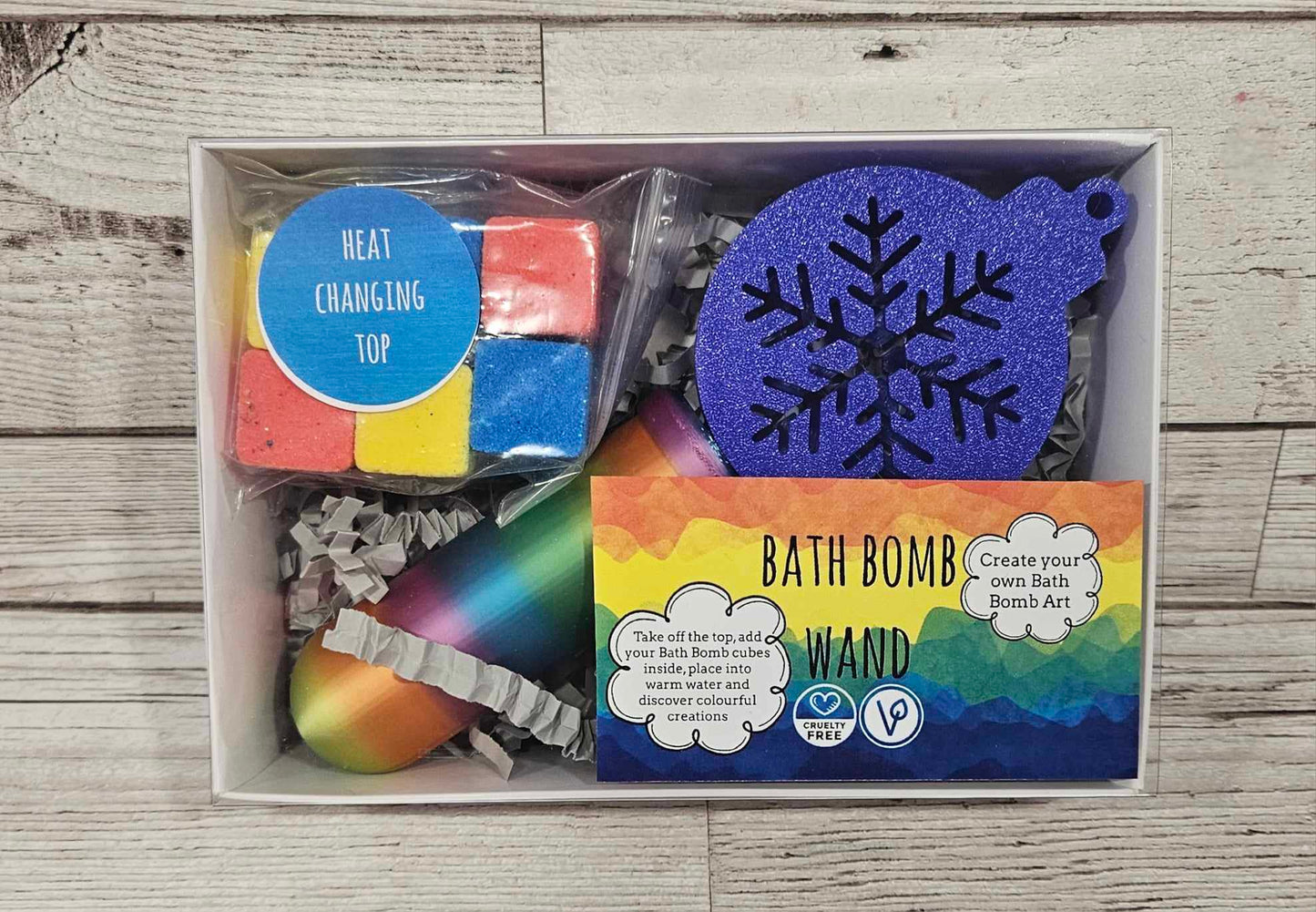 Heat Changing Christmas Bauble Bath Bomb Wand