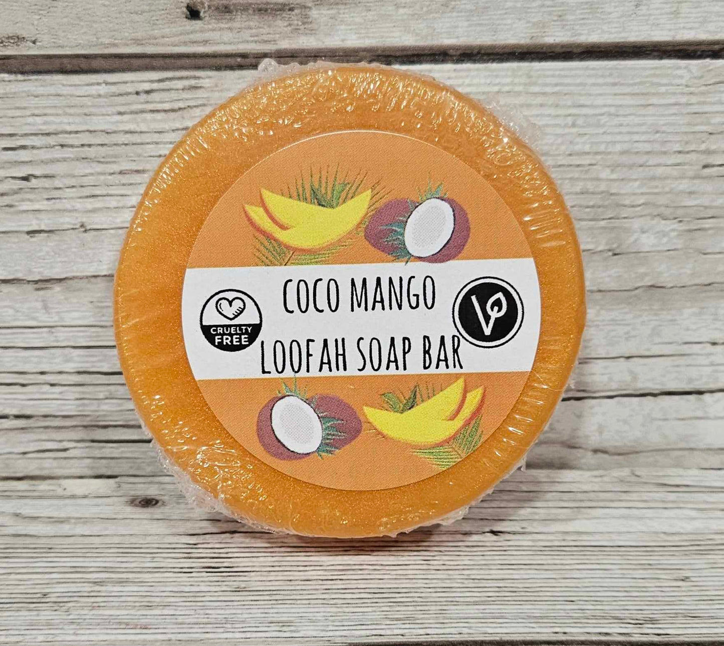 'Coco Mango'  Loofah Soap Bar