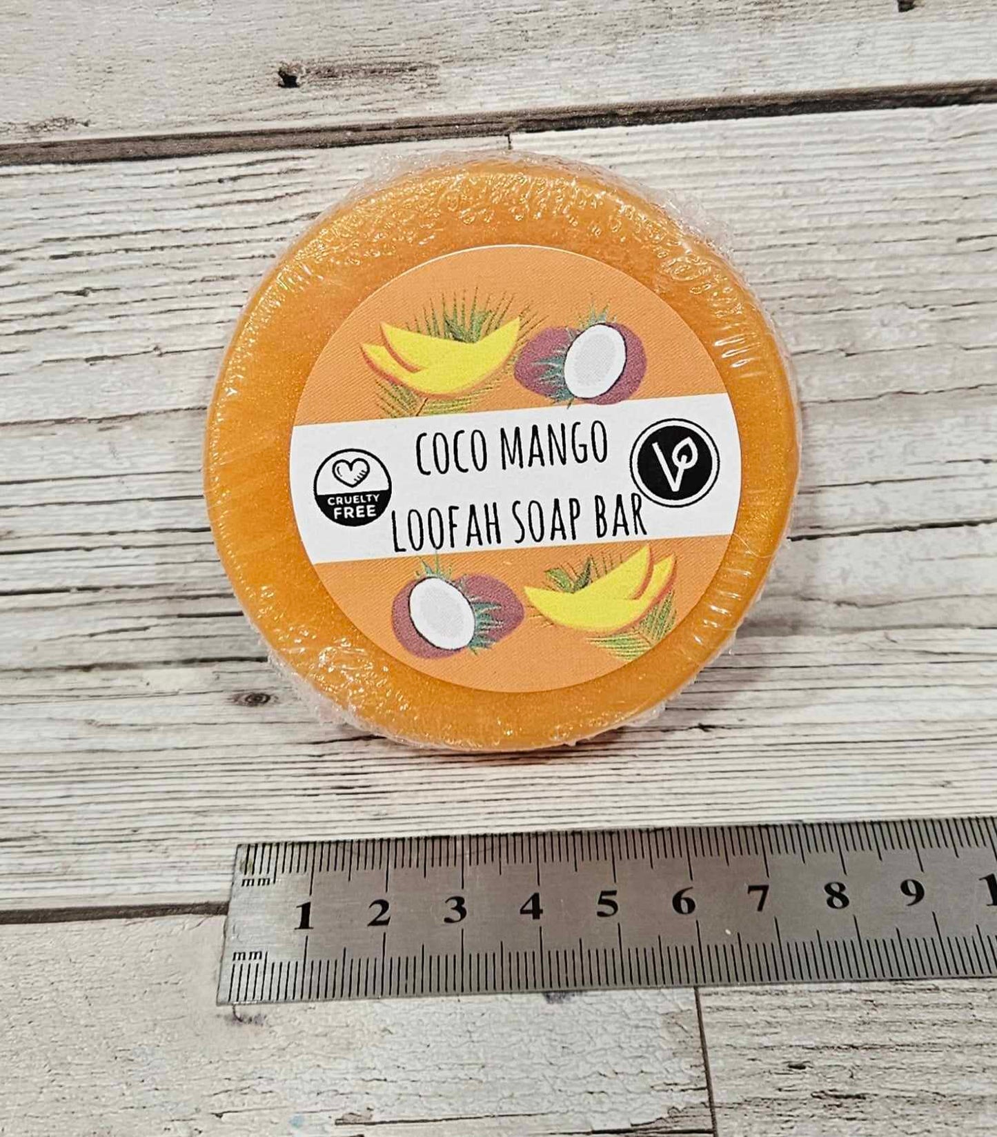'Coco Mango'  Loofah Soap Bar