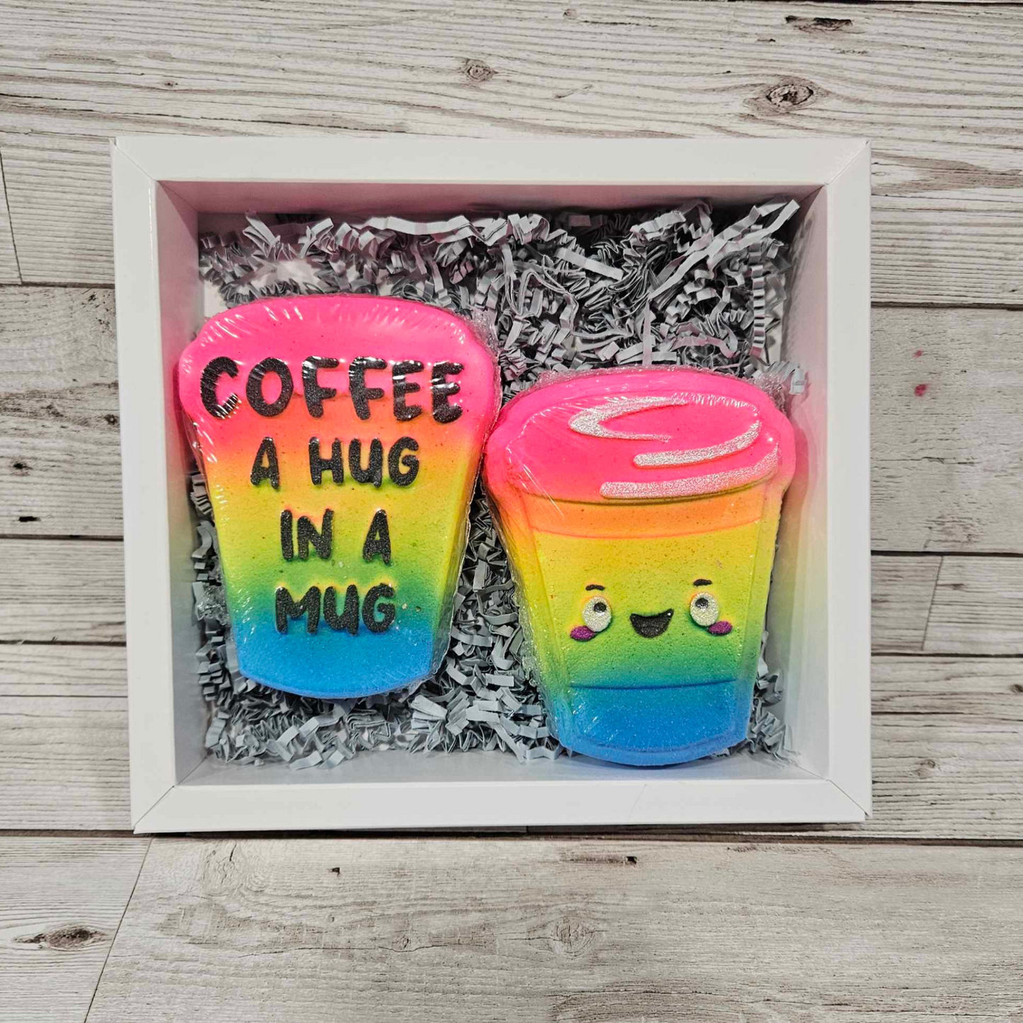 'Coffee-A hug in a mug' Set of 2 Bath Bombs