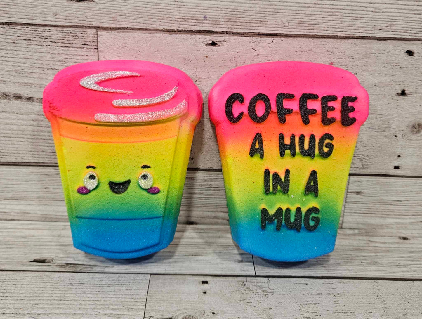 'Coffee-A hug in a mug' Set of 2 Bath Bombs
