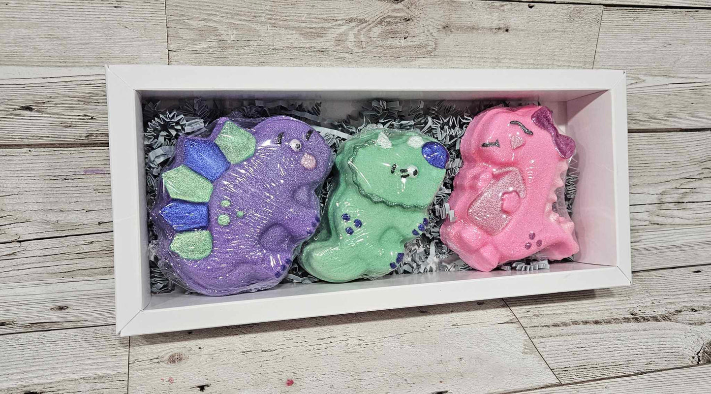 'Cutie Dinosaur' Bath Bomb Gift Set