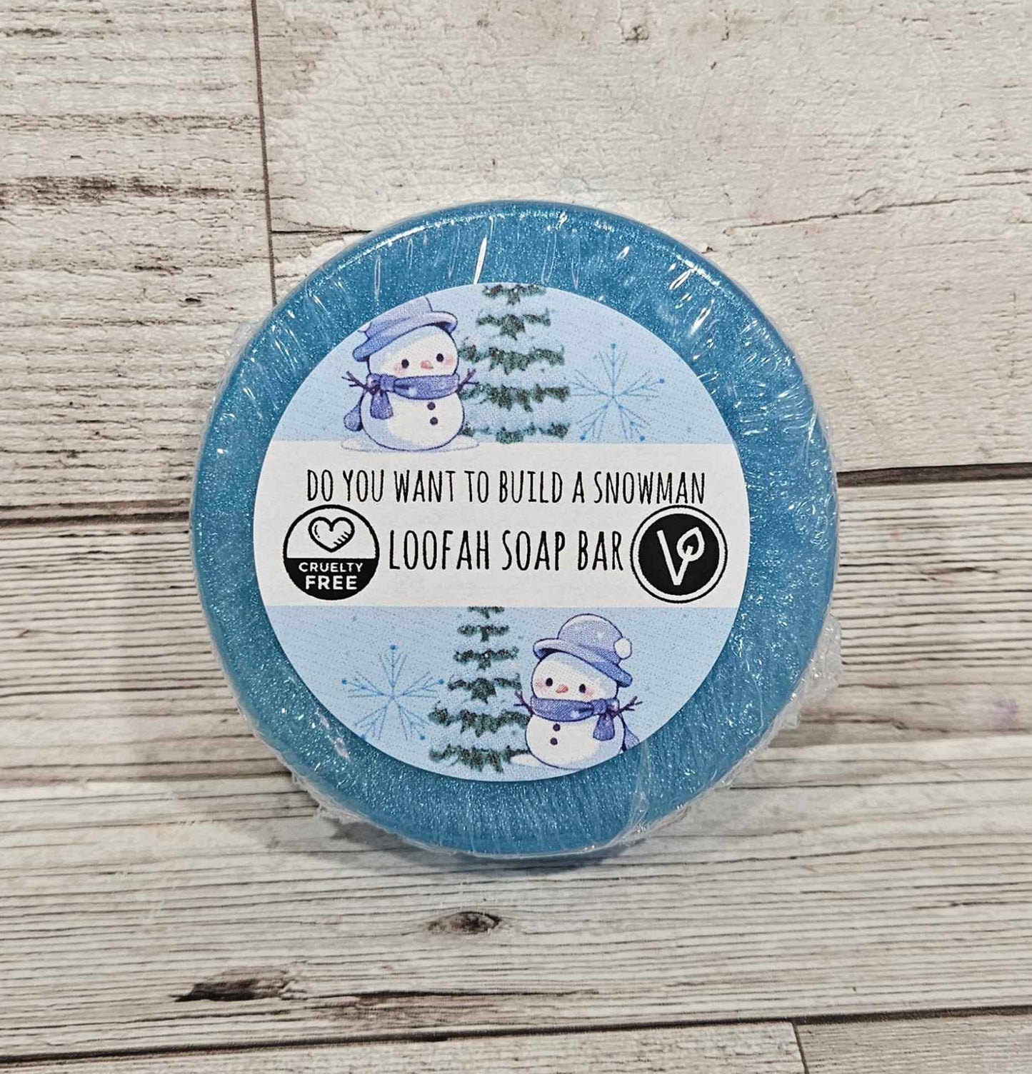 Do you want to build a snowman Loofah Soap Bar